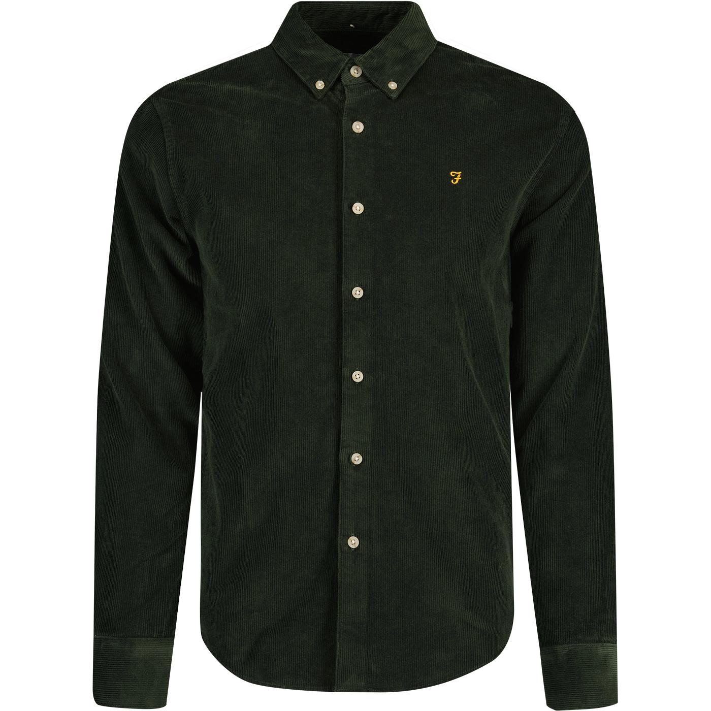 Bowery Farah Vintage Cord Shirt Archive Olive