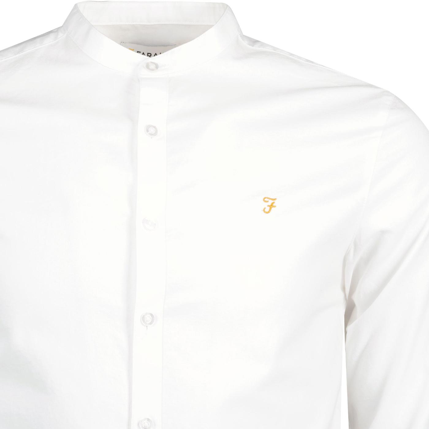 farah grandad shirt white