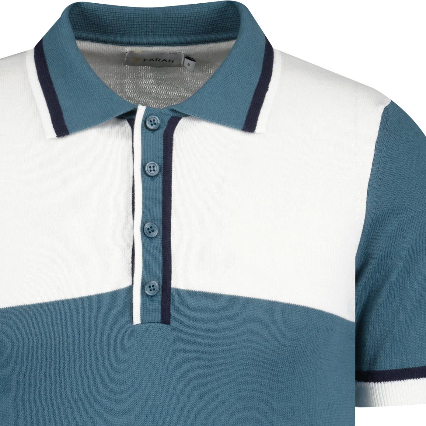 Farah knitted 2024 polo shirt