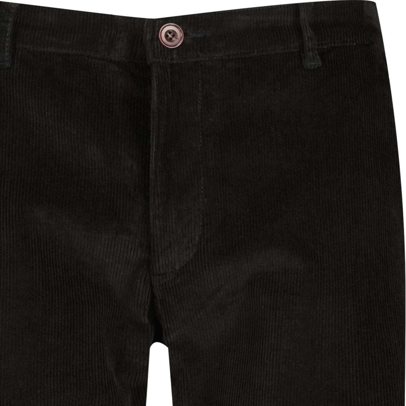 farah cord trousers black detail