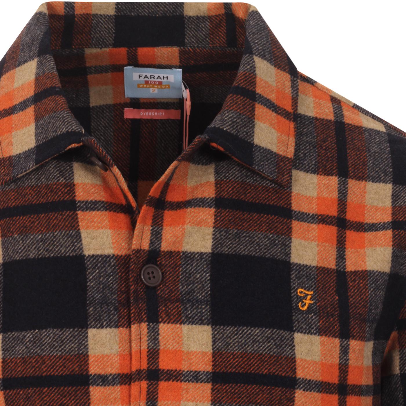 FARAH 100 Drummond Mod Wool Check 