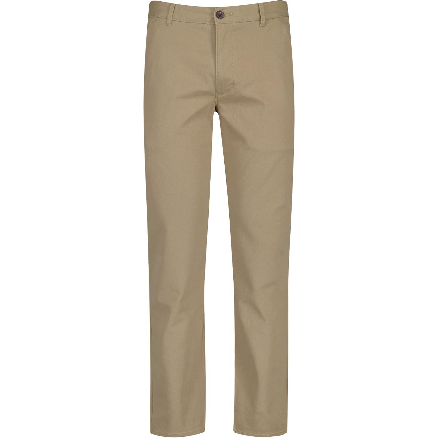 Elm Farah Organic Cotton Twill Mod Chinos Beige