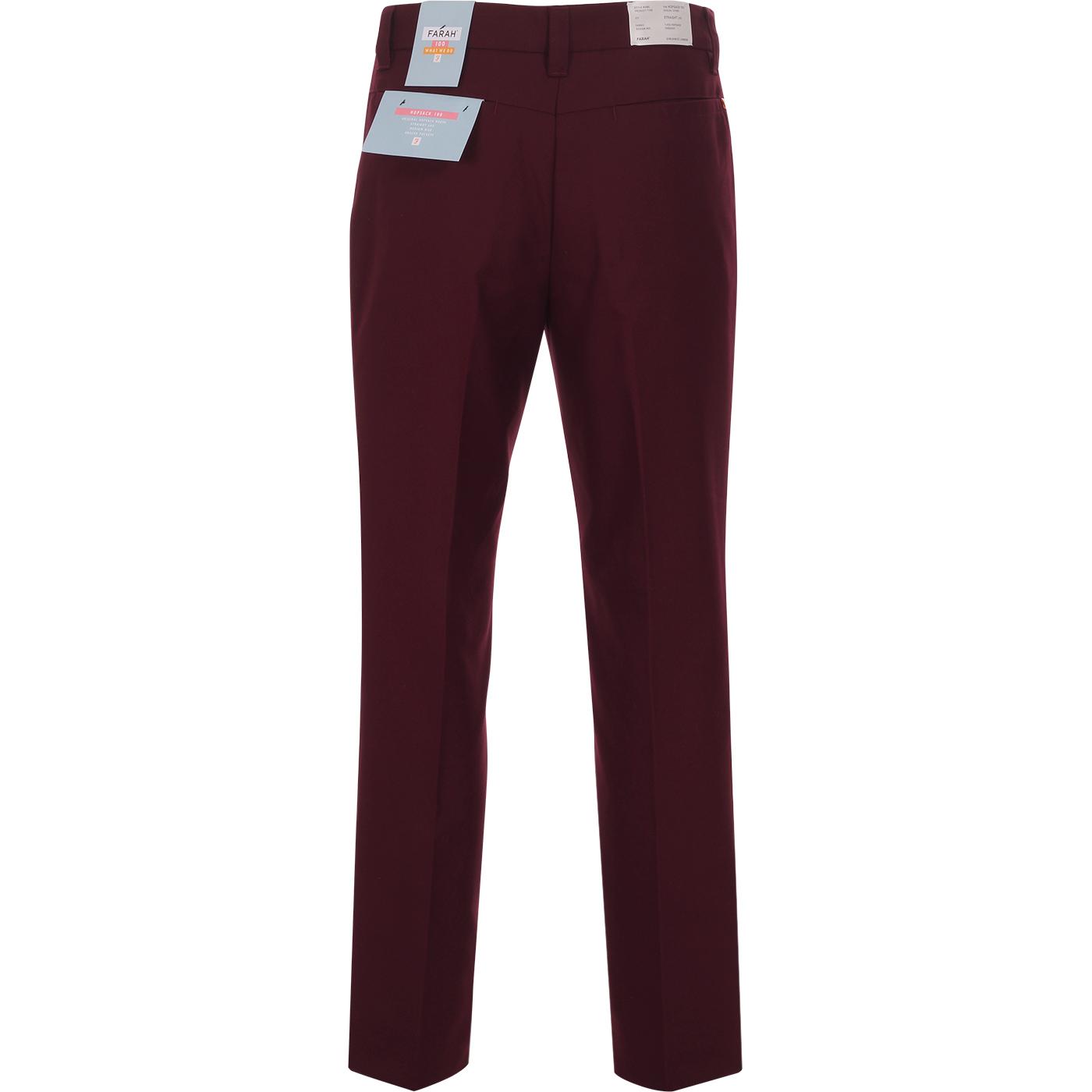 Farah Hawtin hopsack cropped pants in blue | ASOS