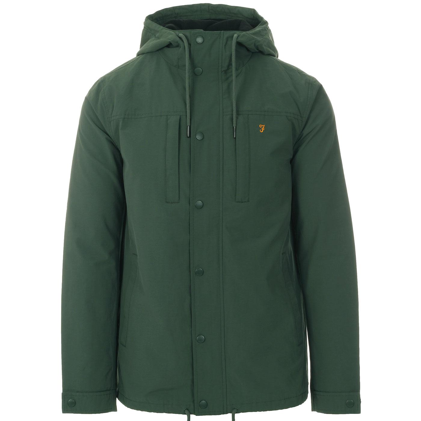 Maguire FARAH Retro Mod Fleece Lined Hooded Jacket