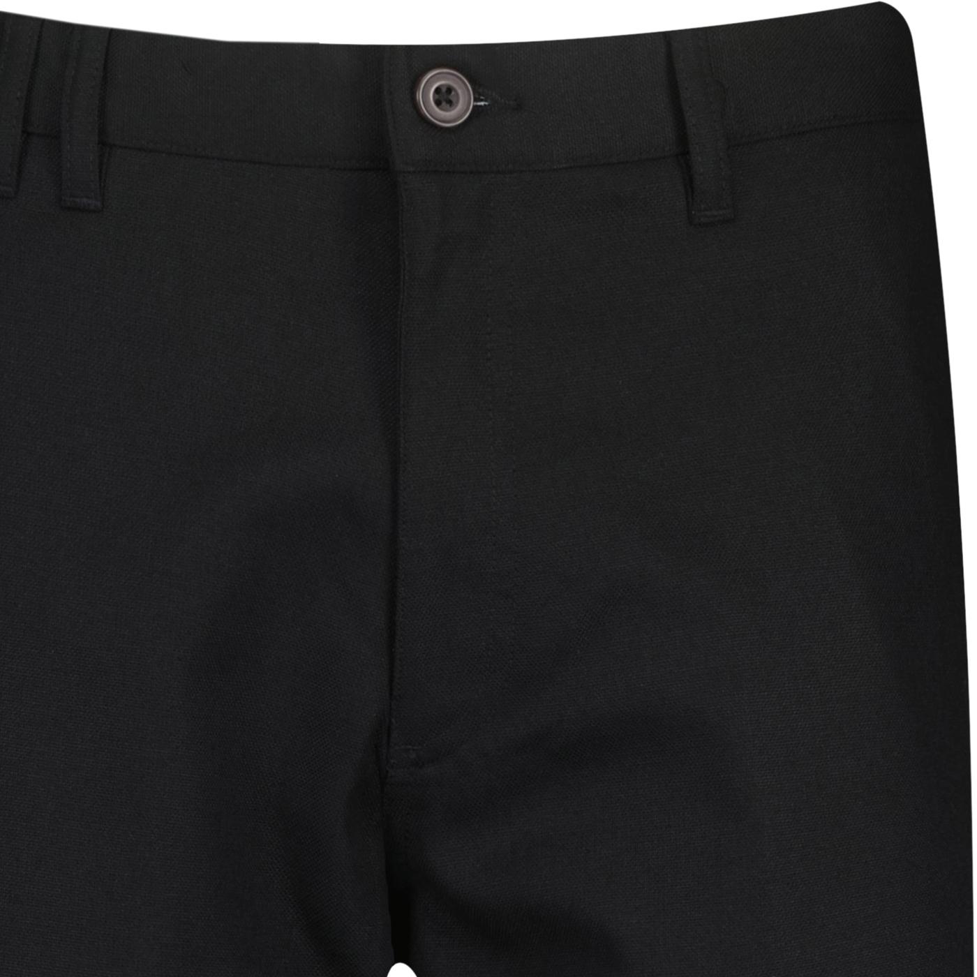 farah-norwood-retro-hopsack-flat-front-trousers-in-black