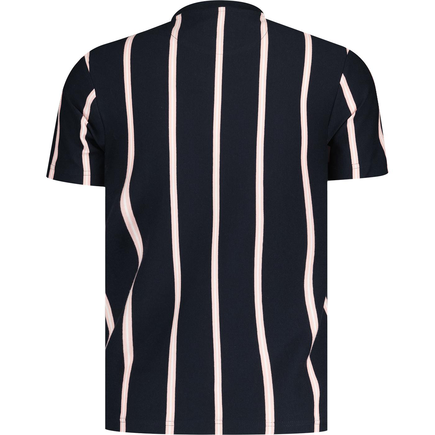 Floerns Men's Rainbow Stripe Crew Neck Tee – Short Sleeve Ribbed Knit T-Shirt, Colorful Casual Top - View #8