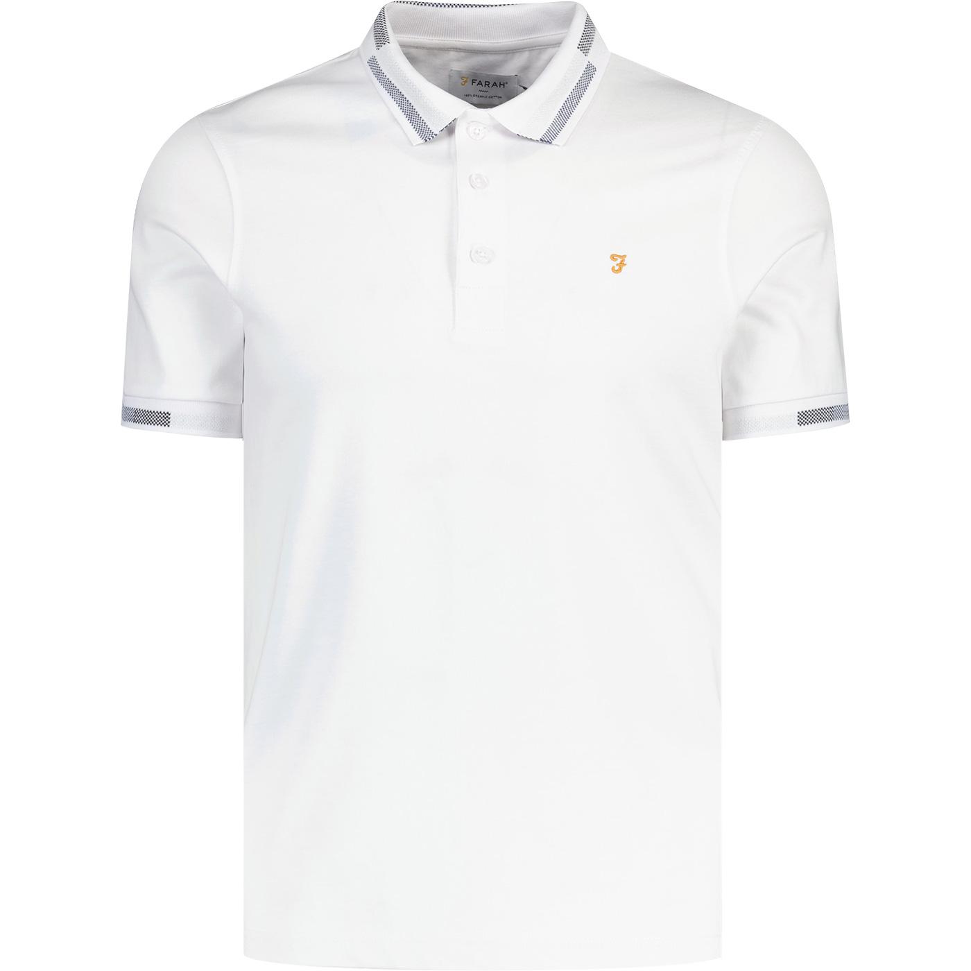 Purdy Farah Men's Retro Tipped Rib Polo Shirt (W)