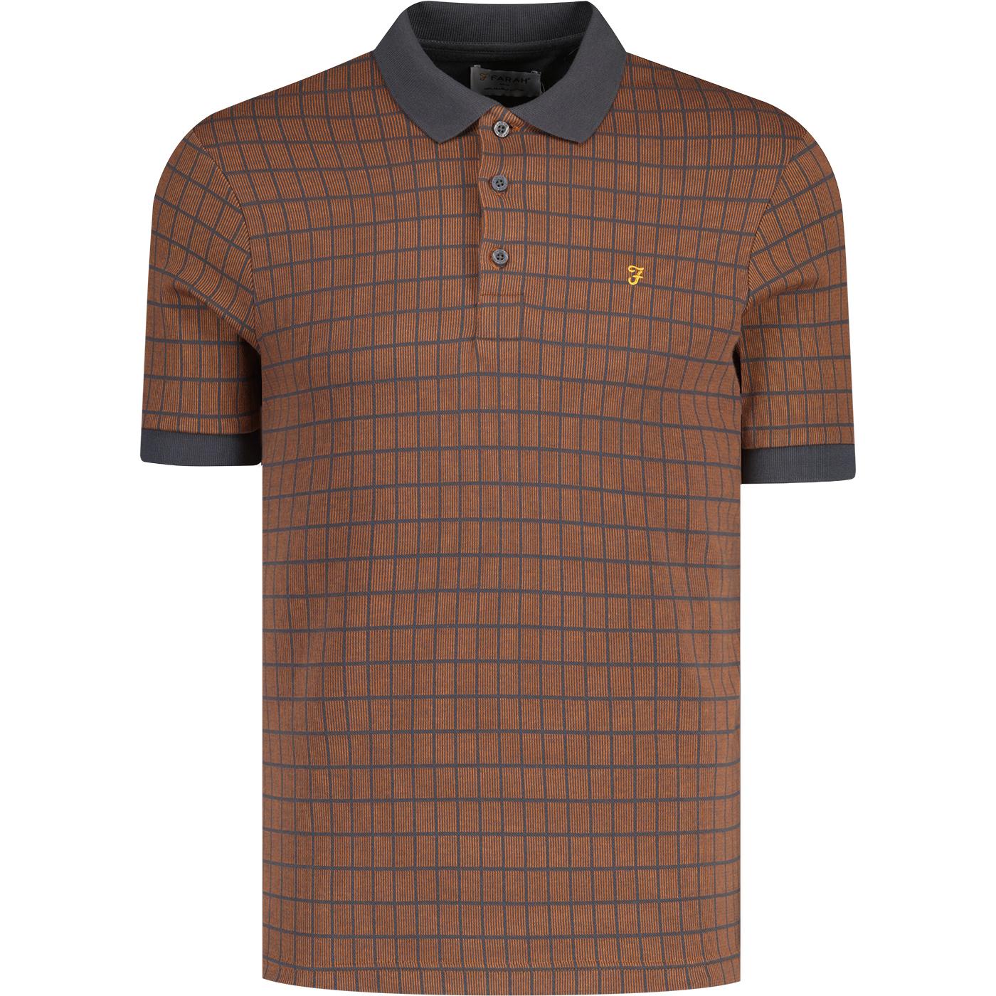 Rutland Farah Retro Check Men's S/S Polo Shirt C