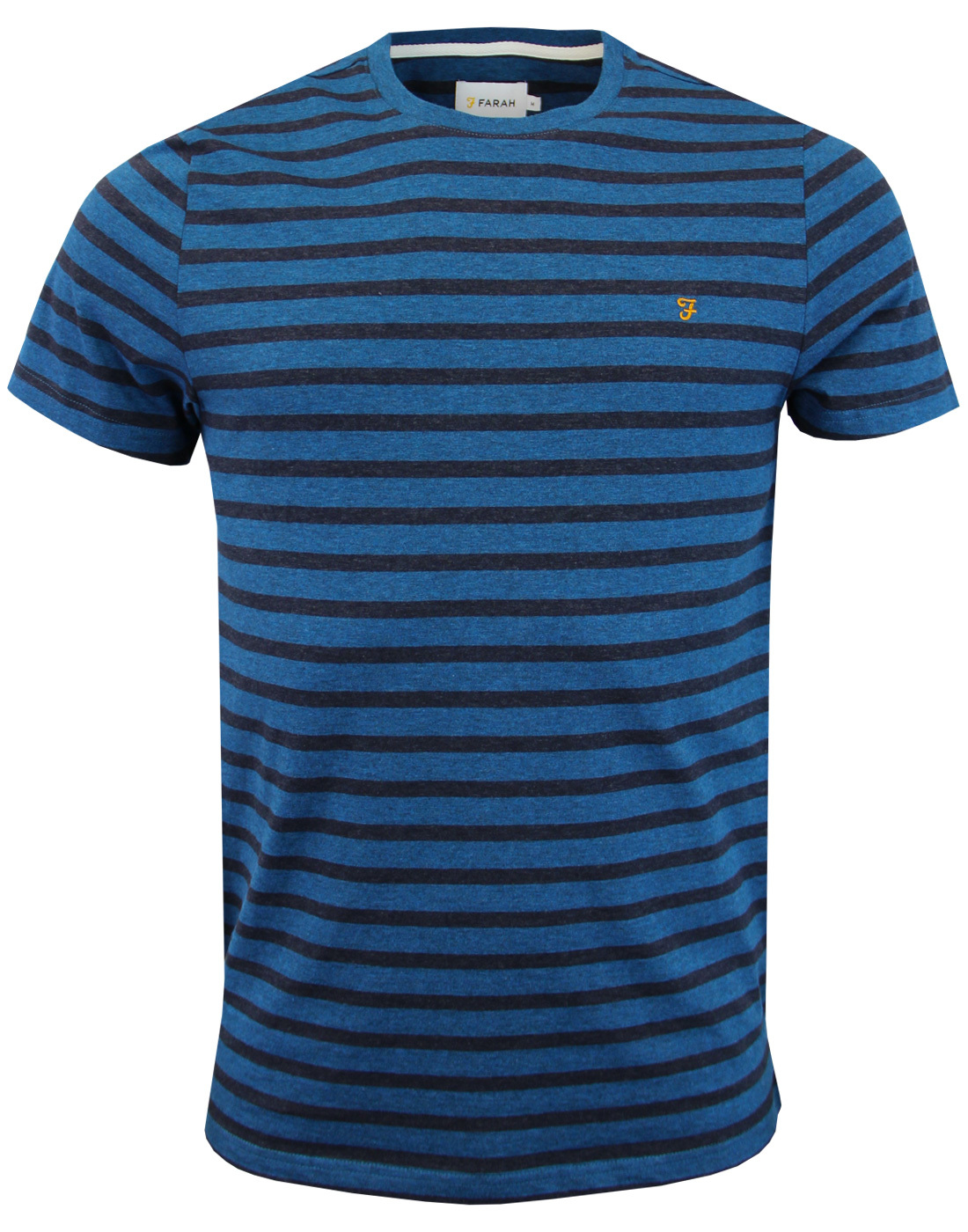 Lennox FARAH Retro 60s Mod Stripe Marl T-Shirt (A)