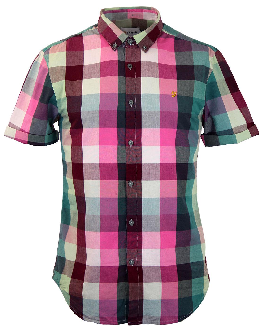 Arogan FARAH Retro Yarn Dyed S/S Mod Check Shirt