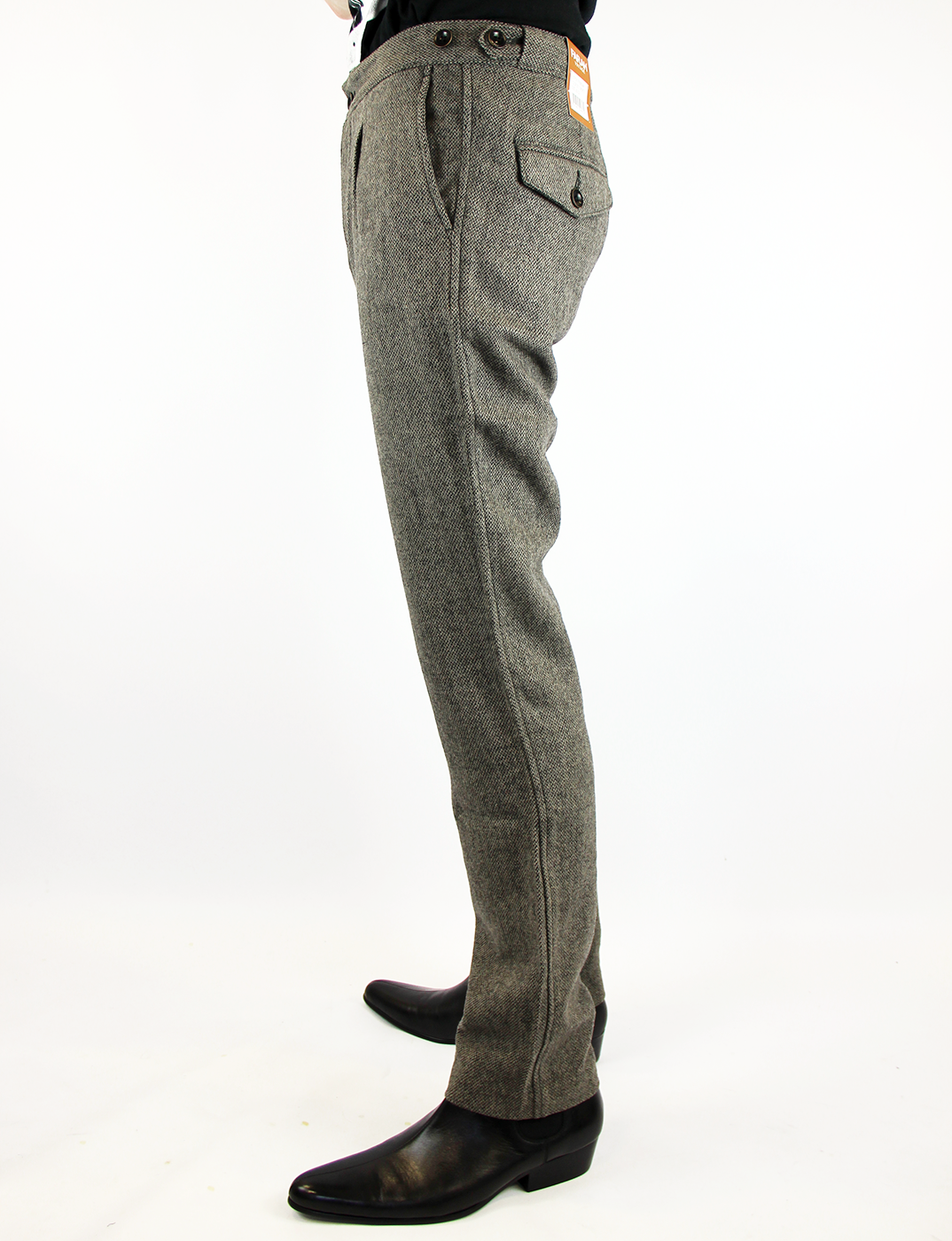 FARAH VINTAGE Albany Hopsack Tweed Retro 60s Mod Trousers