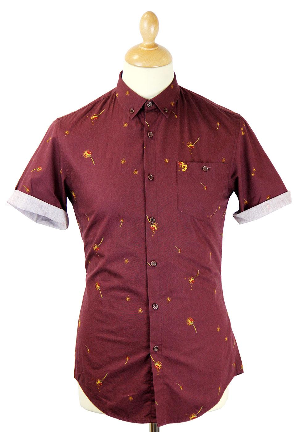 Gunnerside FARAH VINTAGE Retro Mod Floral Shirt C