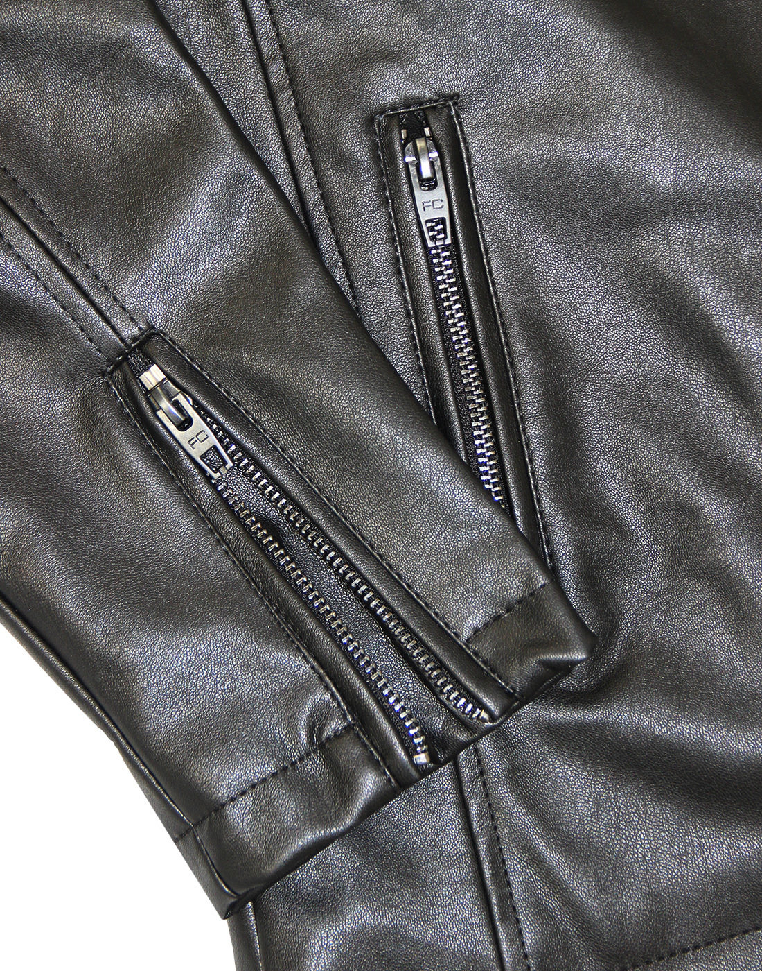 French Connection Retro 60s Biker Jacket In Black