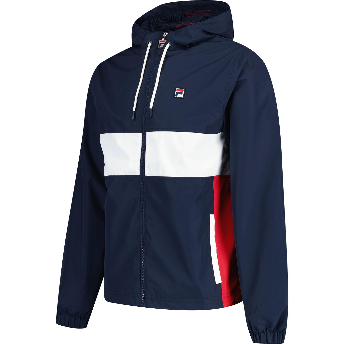 Fila hoodie on sale red white blue