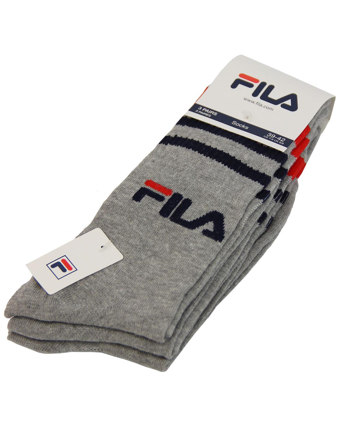 FILA VINTAGE Calza Pack Sports Socks in grey