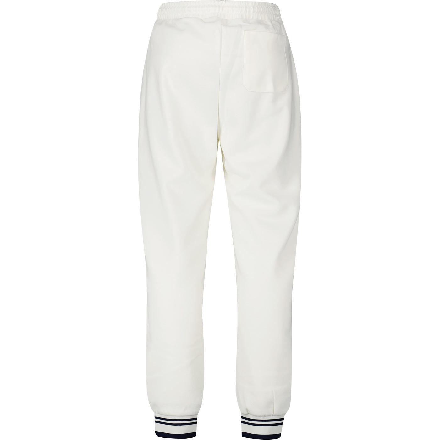 FILA VINTAGE Deuce Tipped Cuff Jogging Bottoms Marshmallow