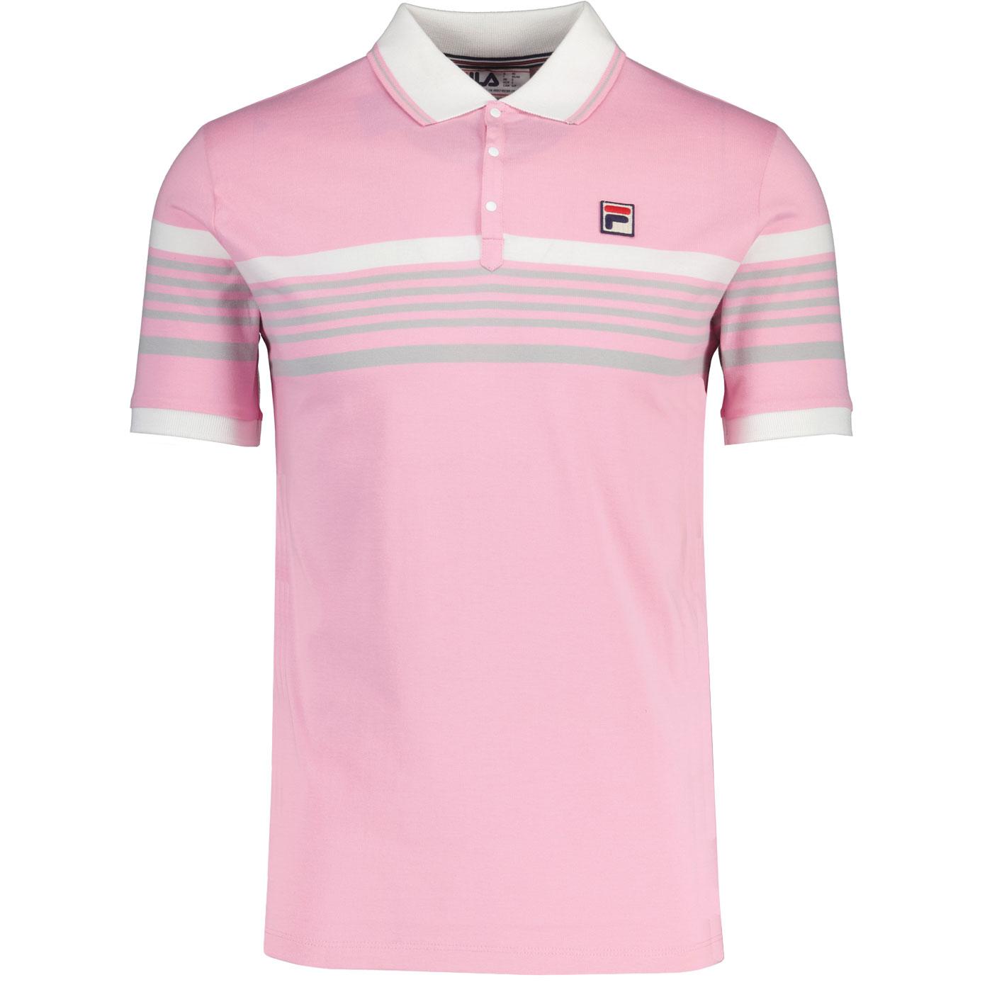 Francis Fila Vintage Yarn Dye Stripe Polo Shirt PP