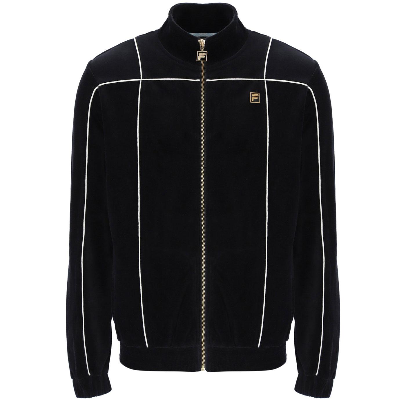 Nichols Fila Gold Spiral Piping Velour Track Top B