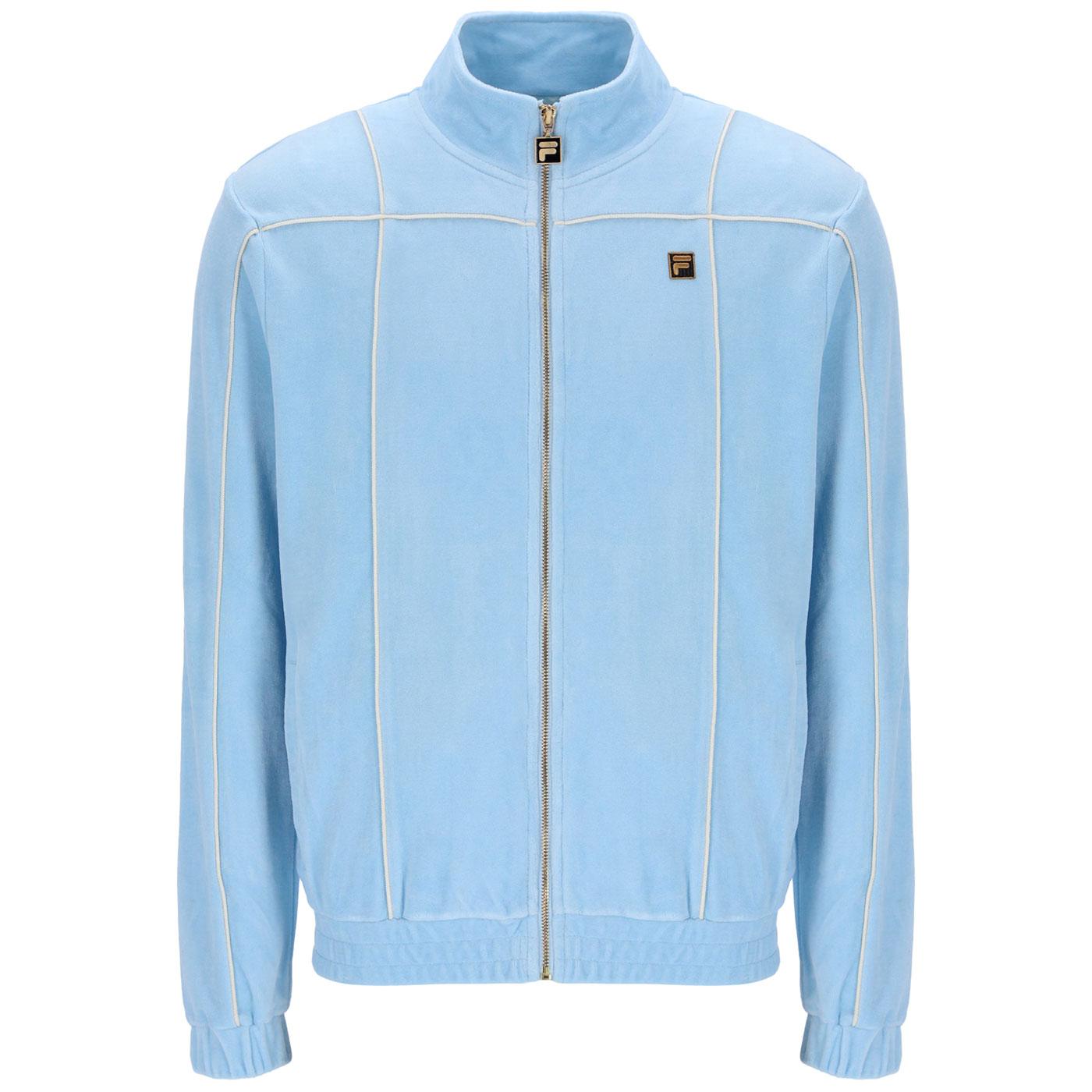 Nichols Fila Gold Spiral Piping Velour Track Top 