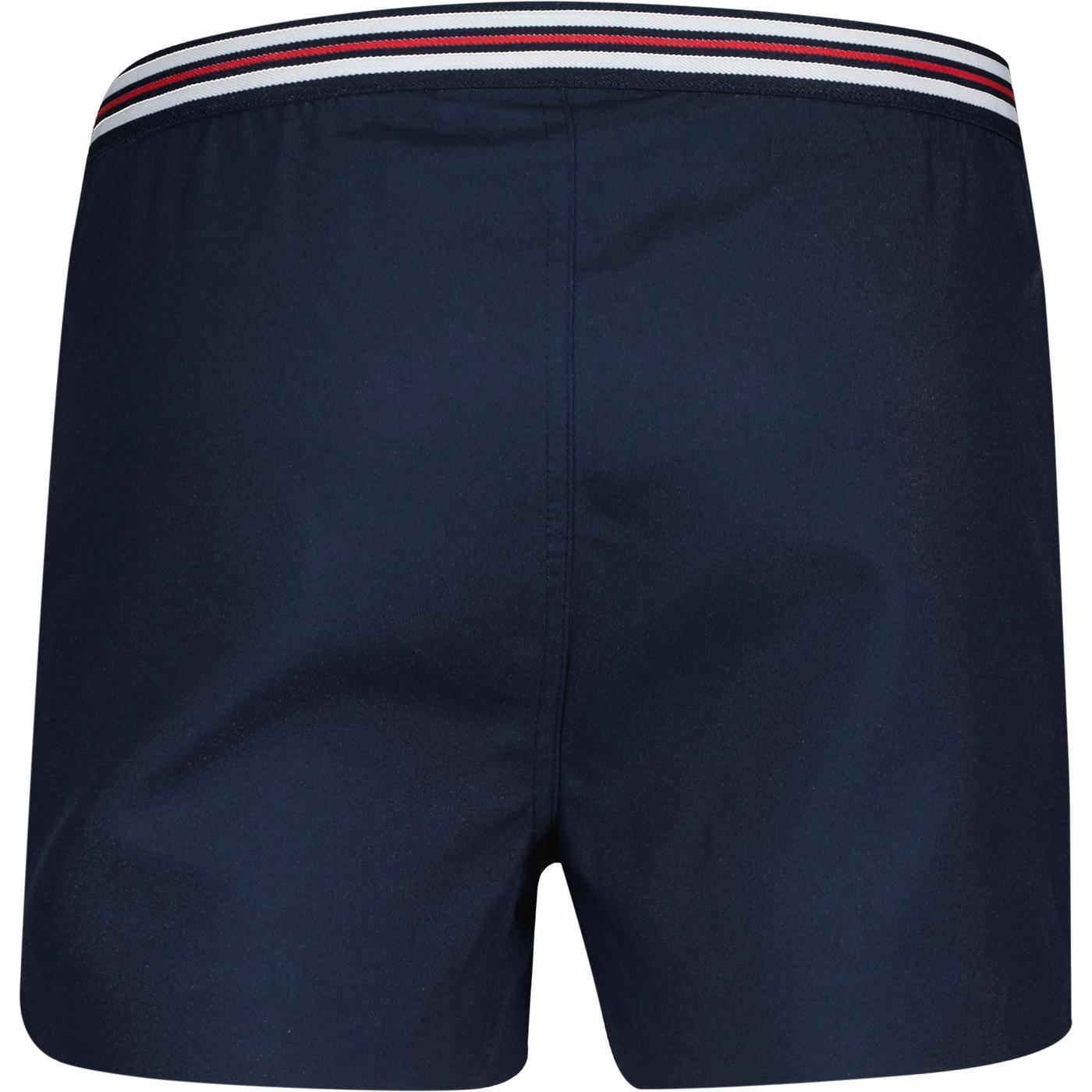 FILA VINTAGE Hightide 4 Mens Retro Tennis Shorts in Navy Red