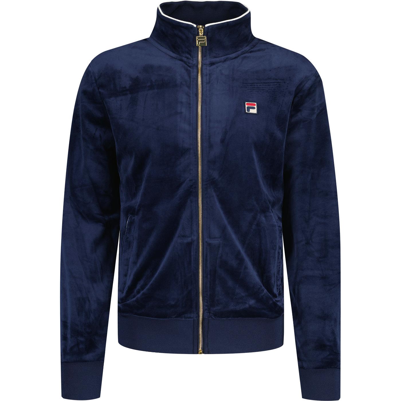 Irving 2 Fila Vintage Retro Velour Track Jacket FN