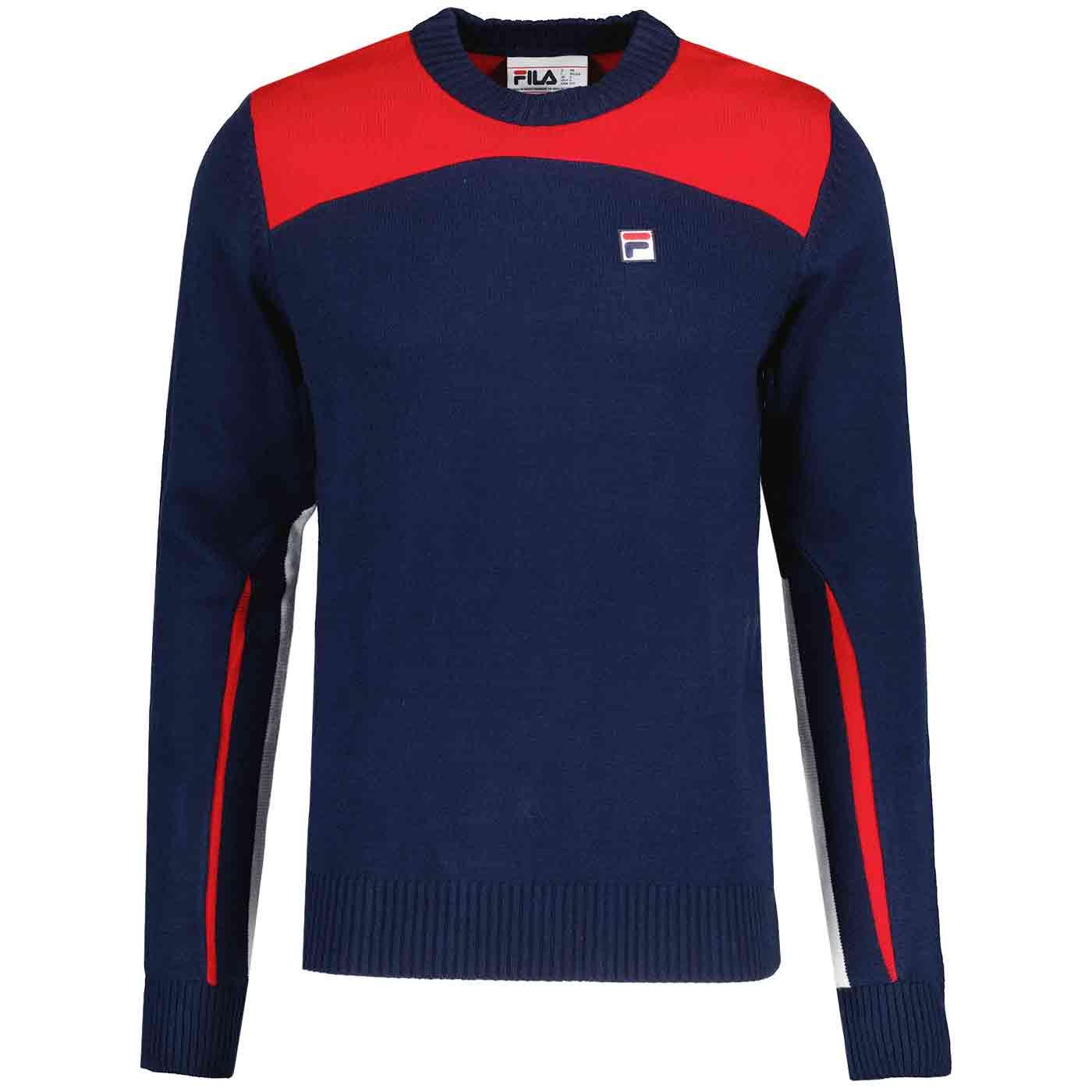 Josh Fila Vintage Colour Block Knitted Sweater FN