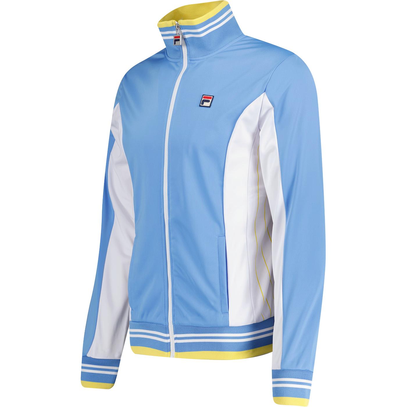 Manne Fila Vintage Retro Sports Track Jacket in Blue