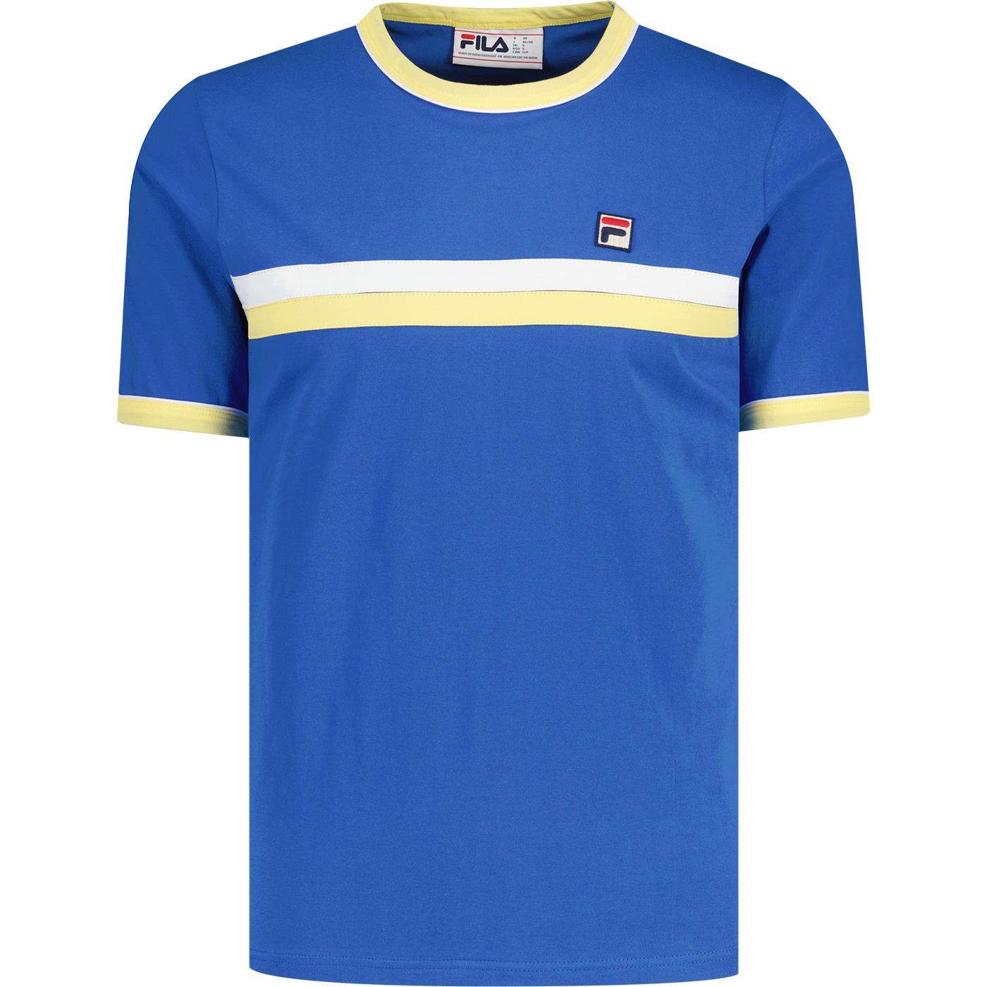 Razee Fila Vintage Chest Stripe Retro Ringer Tee N