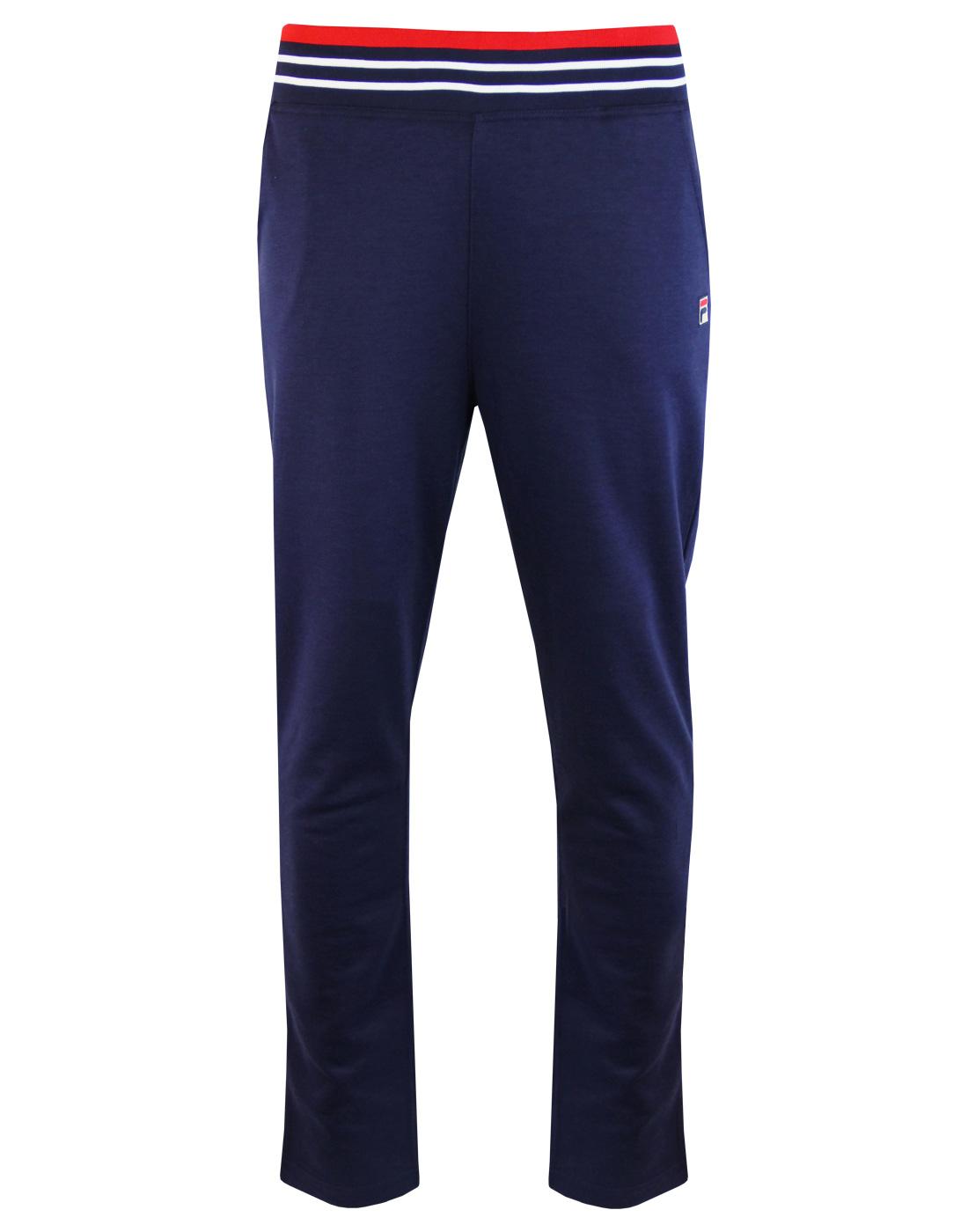 Fila tracksuit bottoms with side stripe best sale