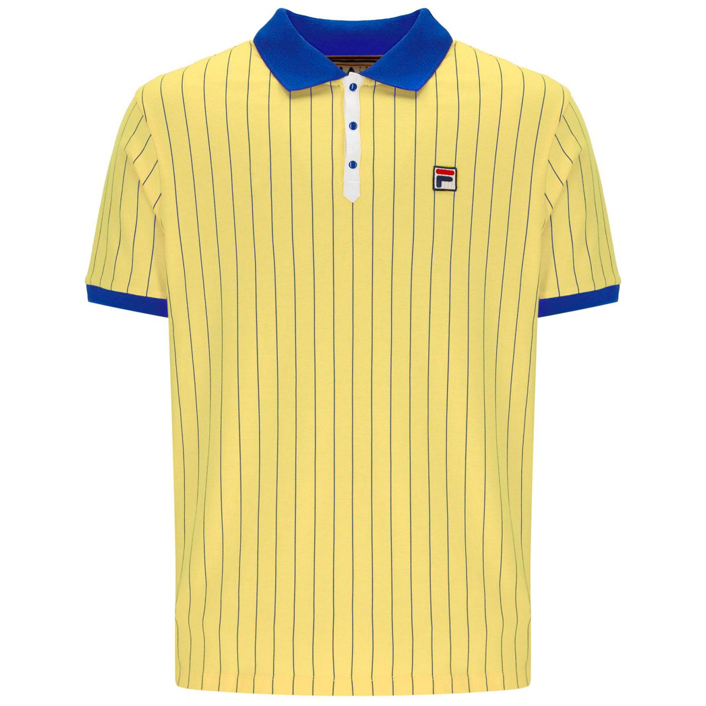 BB1 Fila Vintage Retro Striped Polo Shirt P/TS/W