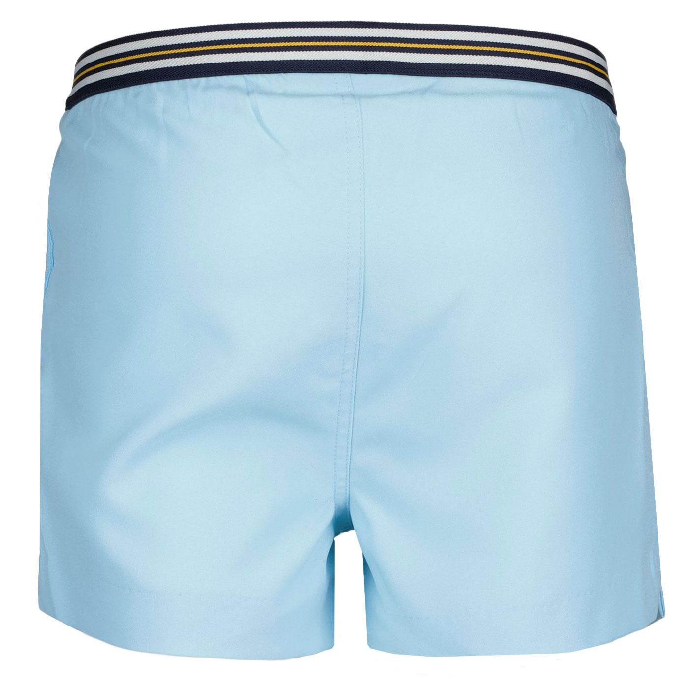 Fila Vintage Hightide 4 Terry Pocket Stripe Shorts in Sky Blue