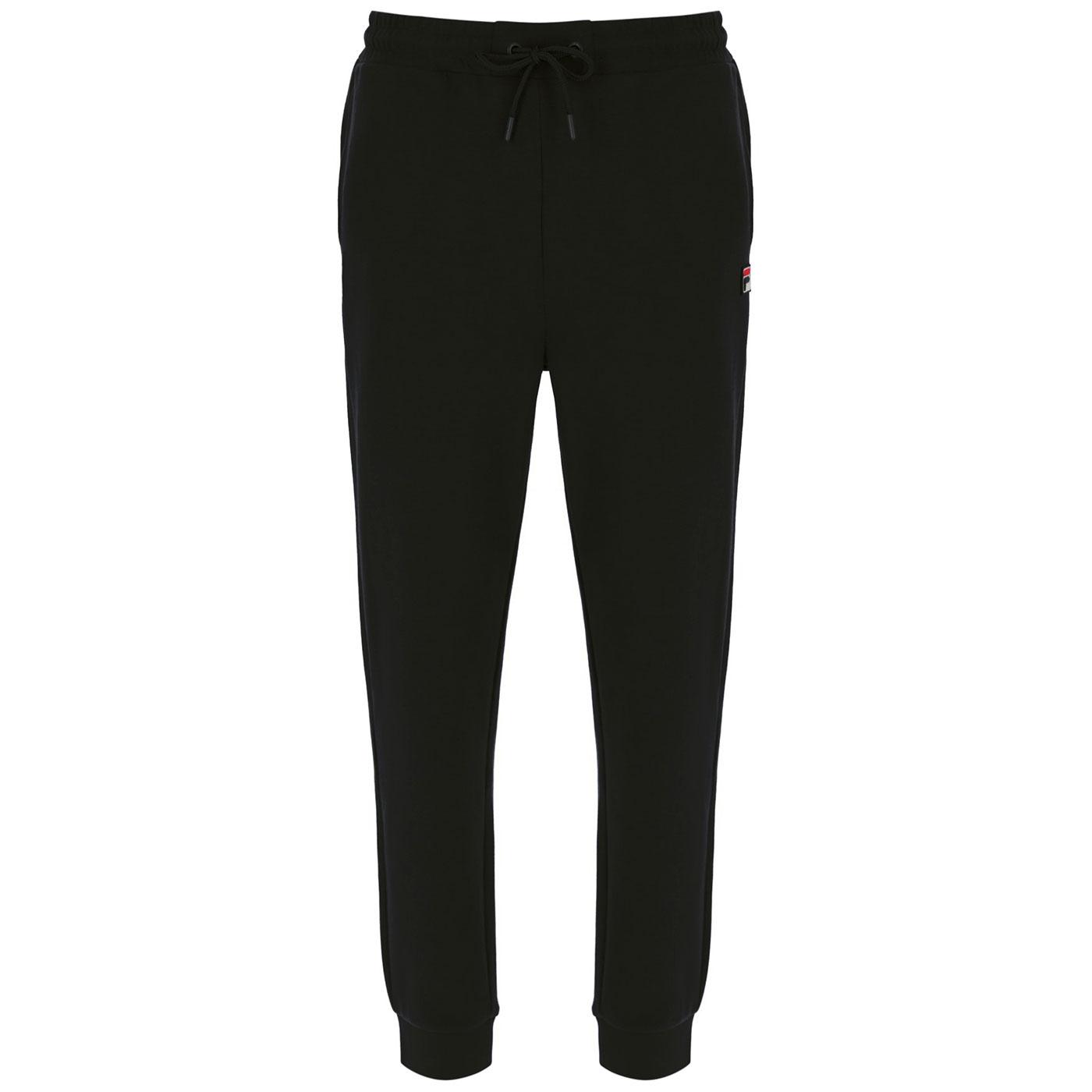 Lonny Fila Vintage Cuffed Drawstring Joggers Black