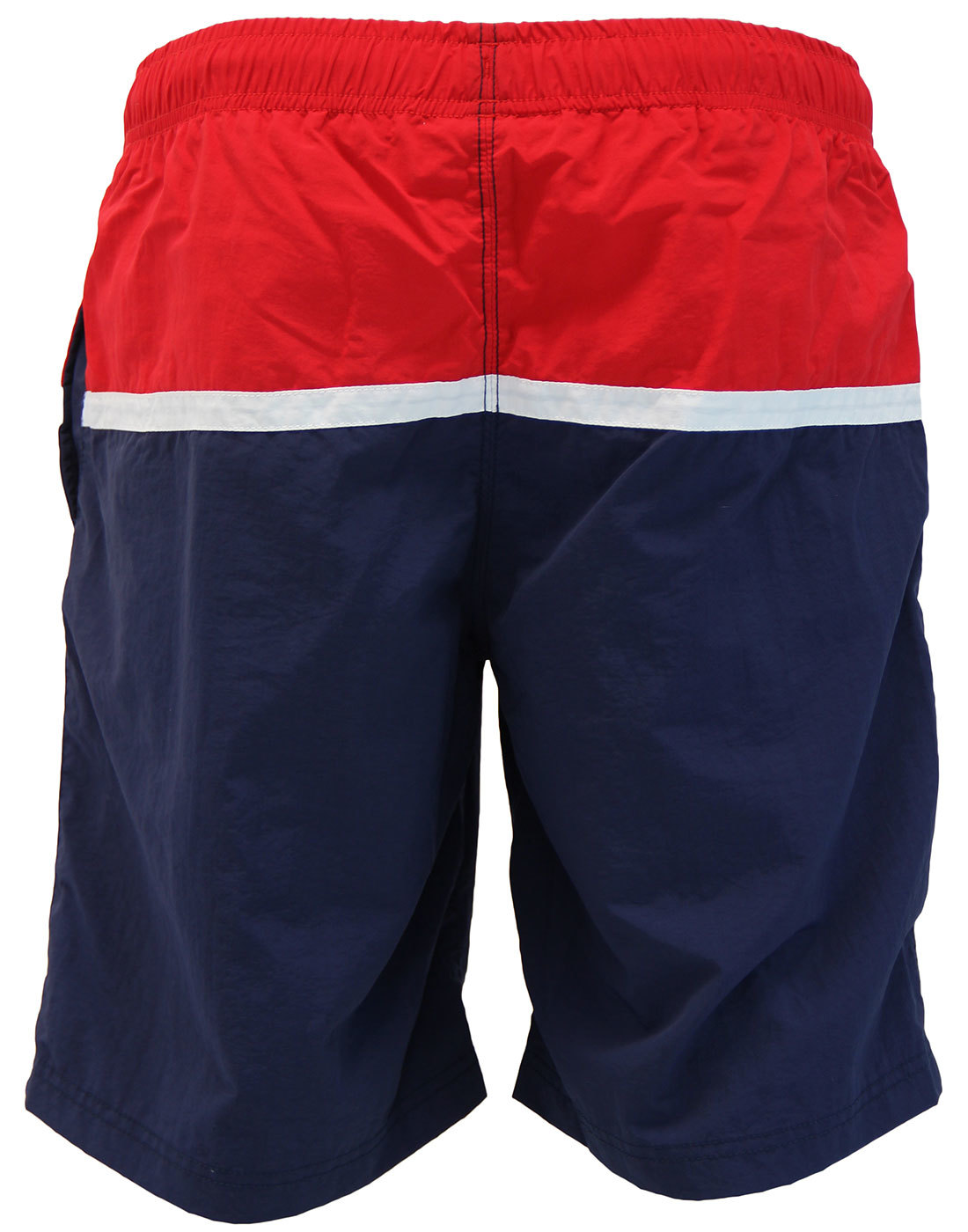 FILA VINTAGE Nargiso Retro Long Length Colour Panel Swim Shorts