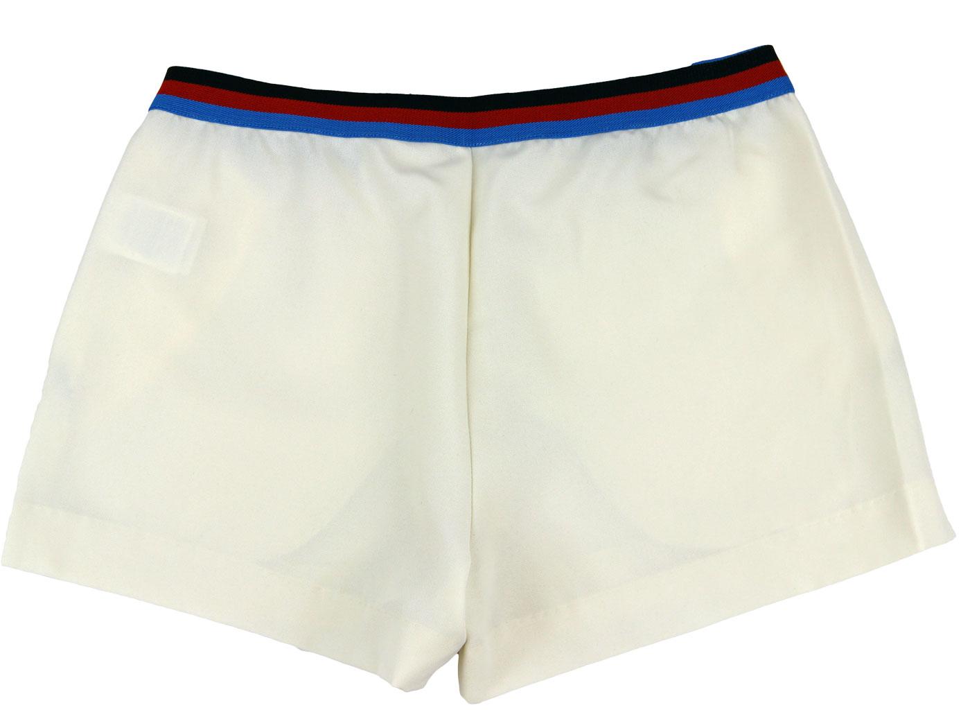 FILA VINTAGE High Tide Retro 70s Indie Tennis Shorts Gardenia