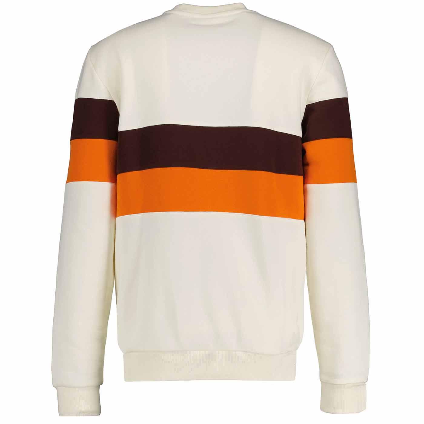 Roman Fila Vintage Colour Block Sweatshirt in Egret