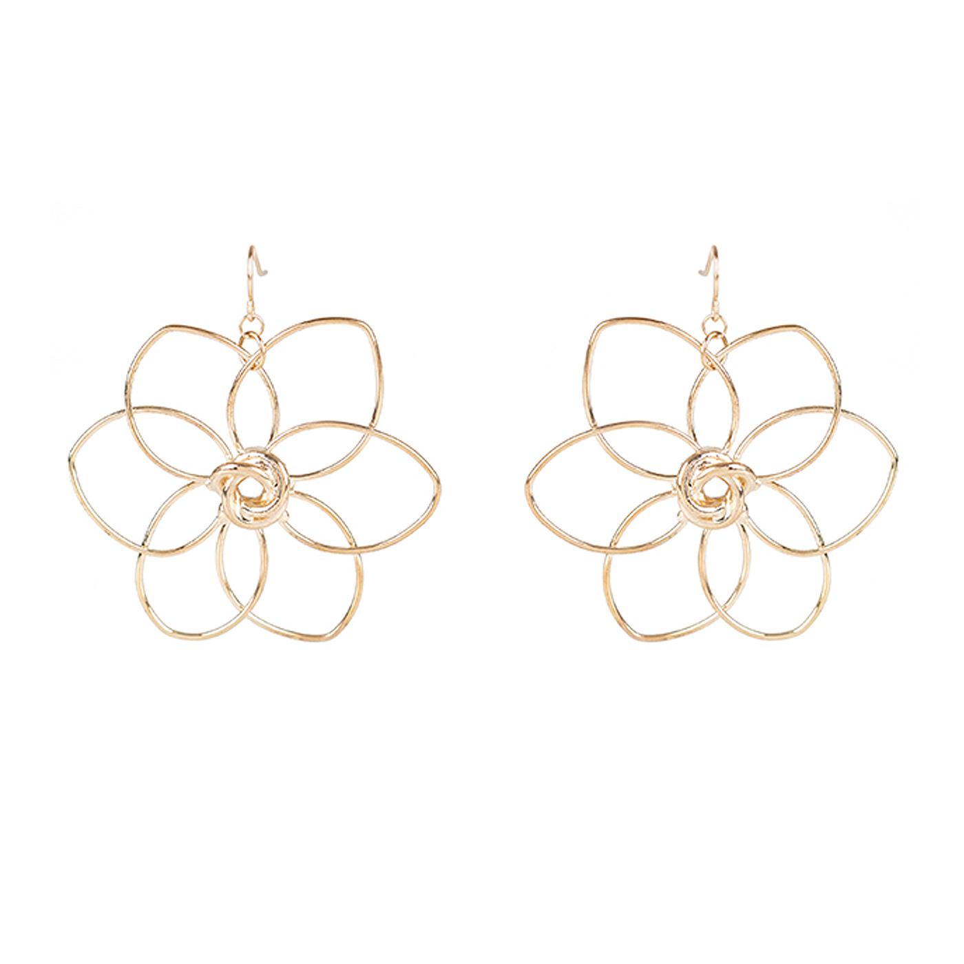 + Fleur LOUCHE Retro 60s Daisy Flower Earrings