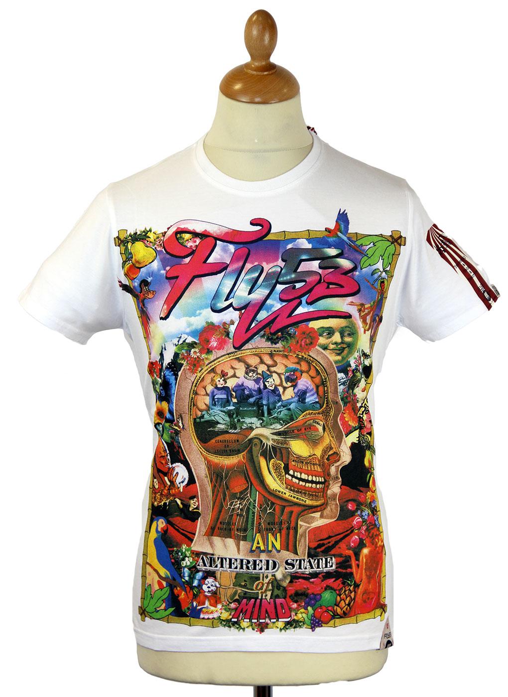 Leary FLY53 Retro 60s Psychedelic Montage T-Shirt