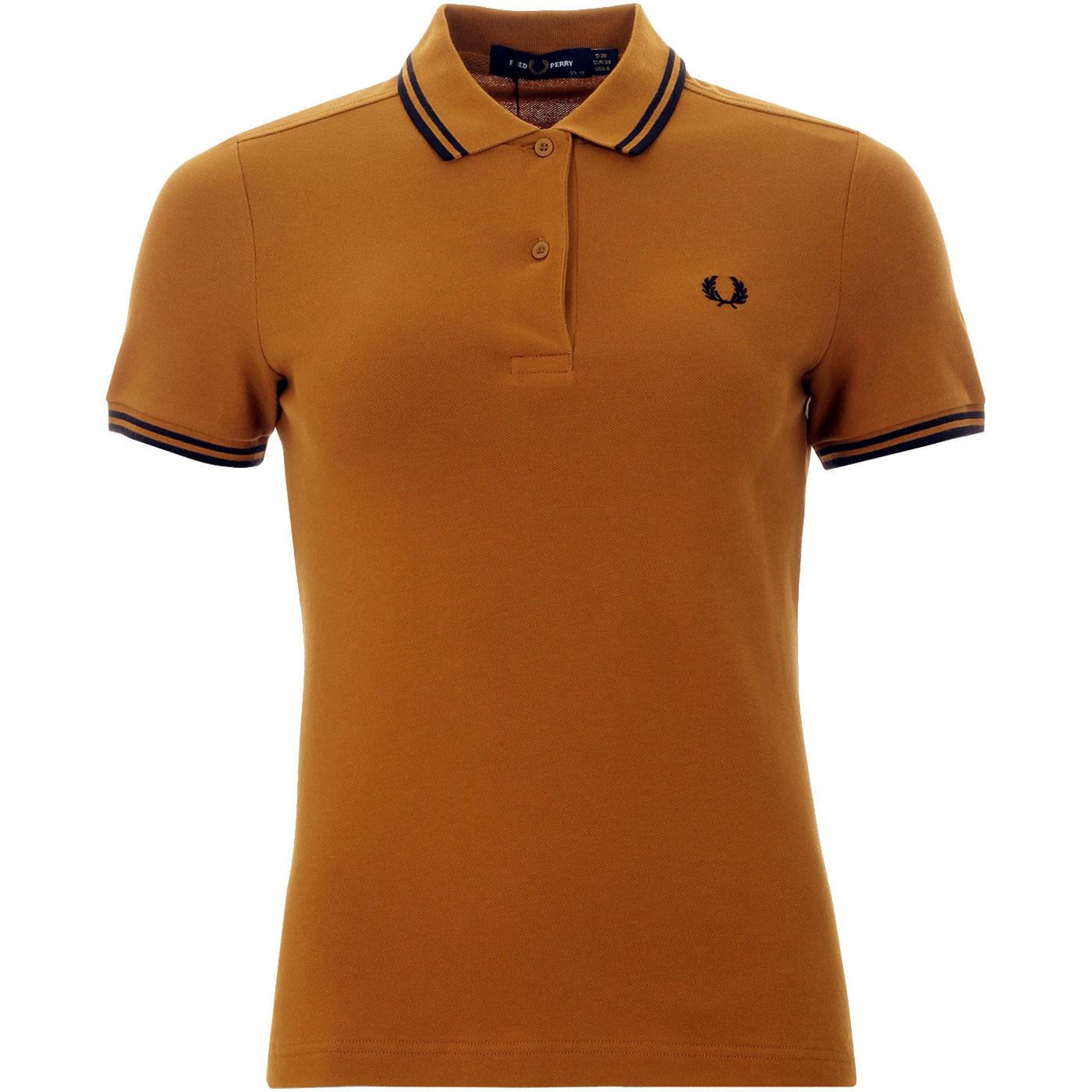FRED PERRY Womens G3600 Retro Twin Tipped Polo DC