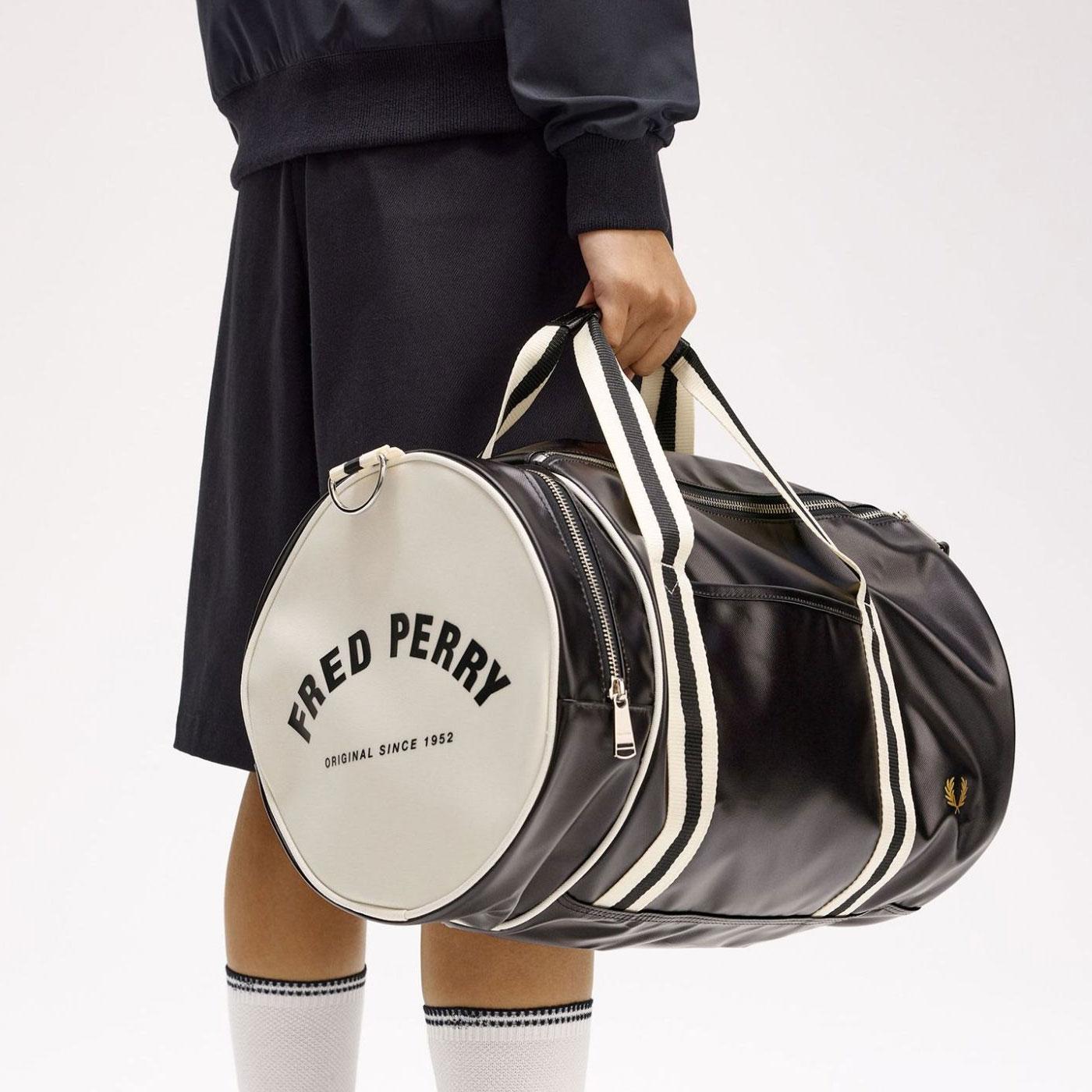 S Fred Perry Classic Barrel Bag Bolsa De Deporte Estilo Barril
