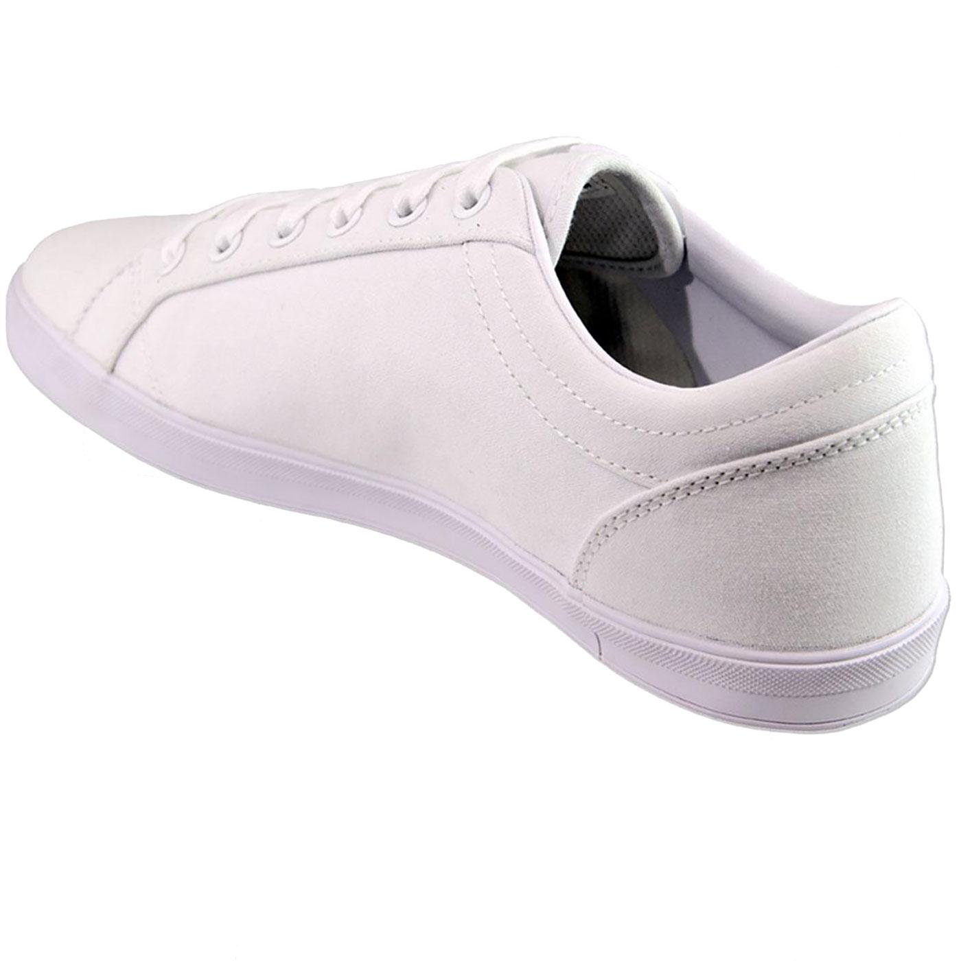 FRED PERRY Baseline Casual Canvas Trainers in White