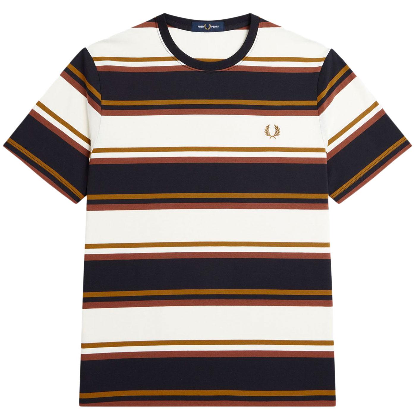 Fred Perry Retro Yarn Dyed Bold Stripe T-shirt (E)