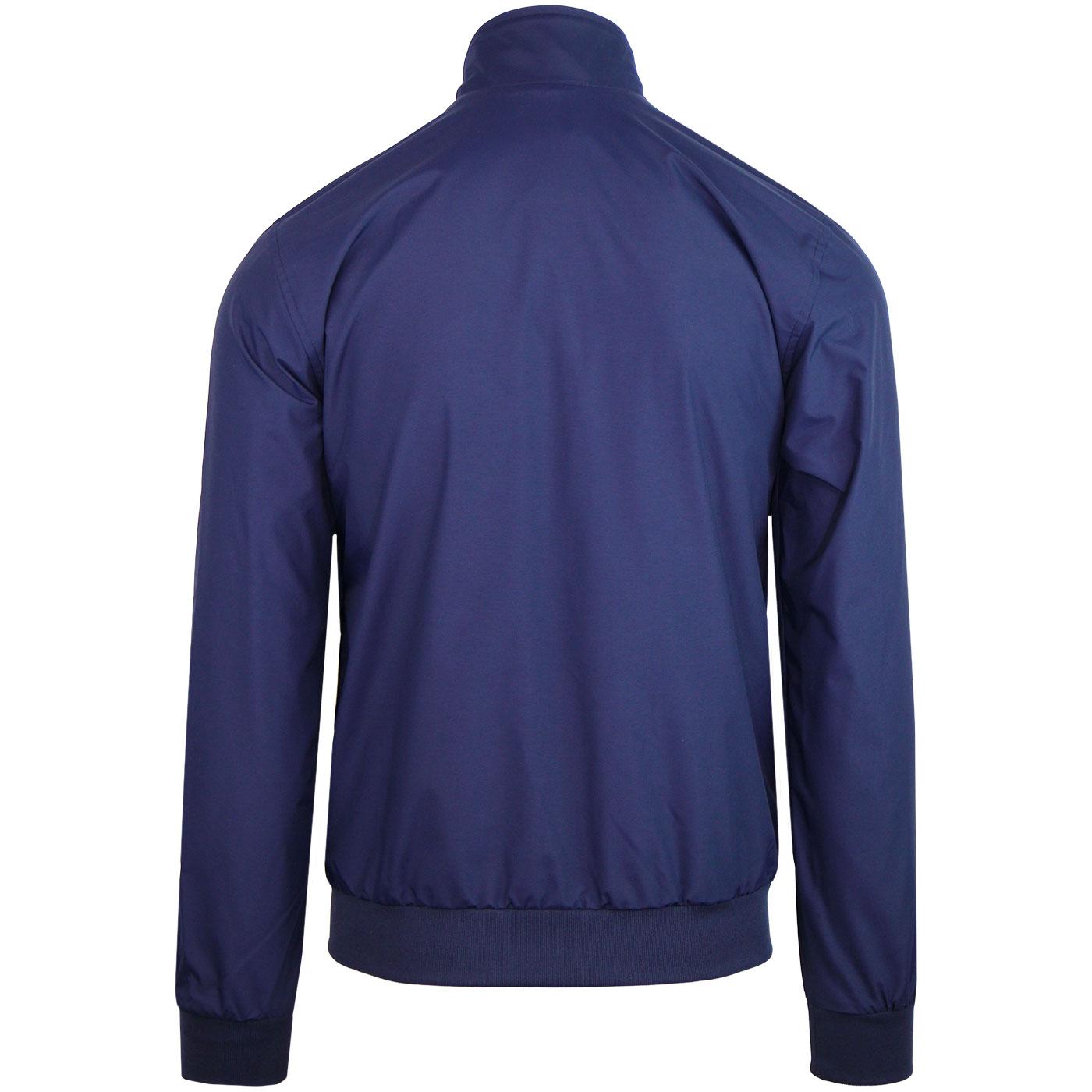 FRED PERRY Brentham Tipped Harrington Jacket Carbon Blue