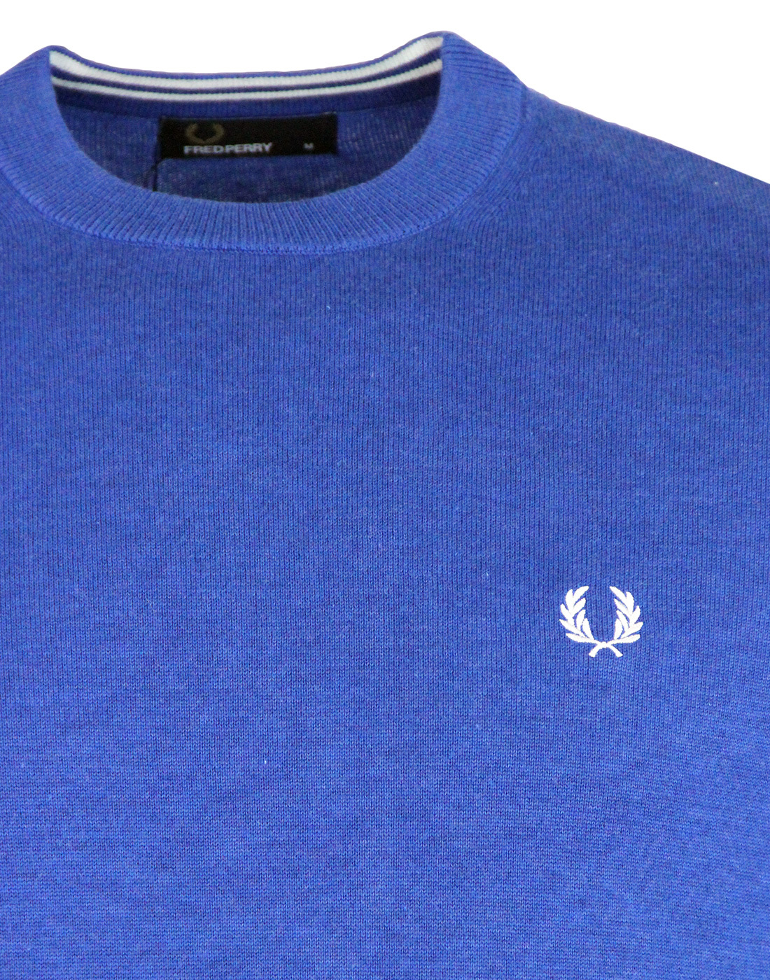 FRED PERRY Retro Mod Classic Crew Neck Sweater Royal