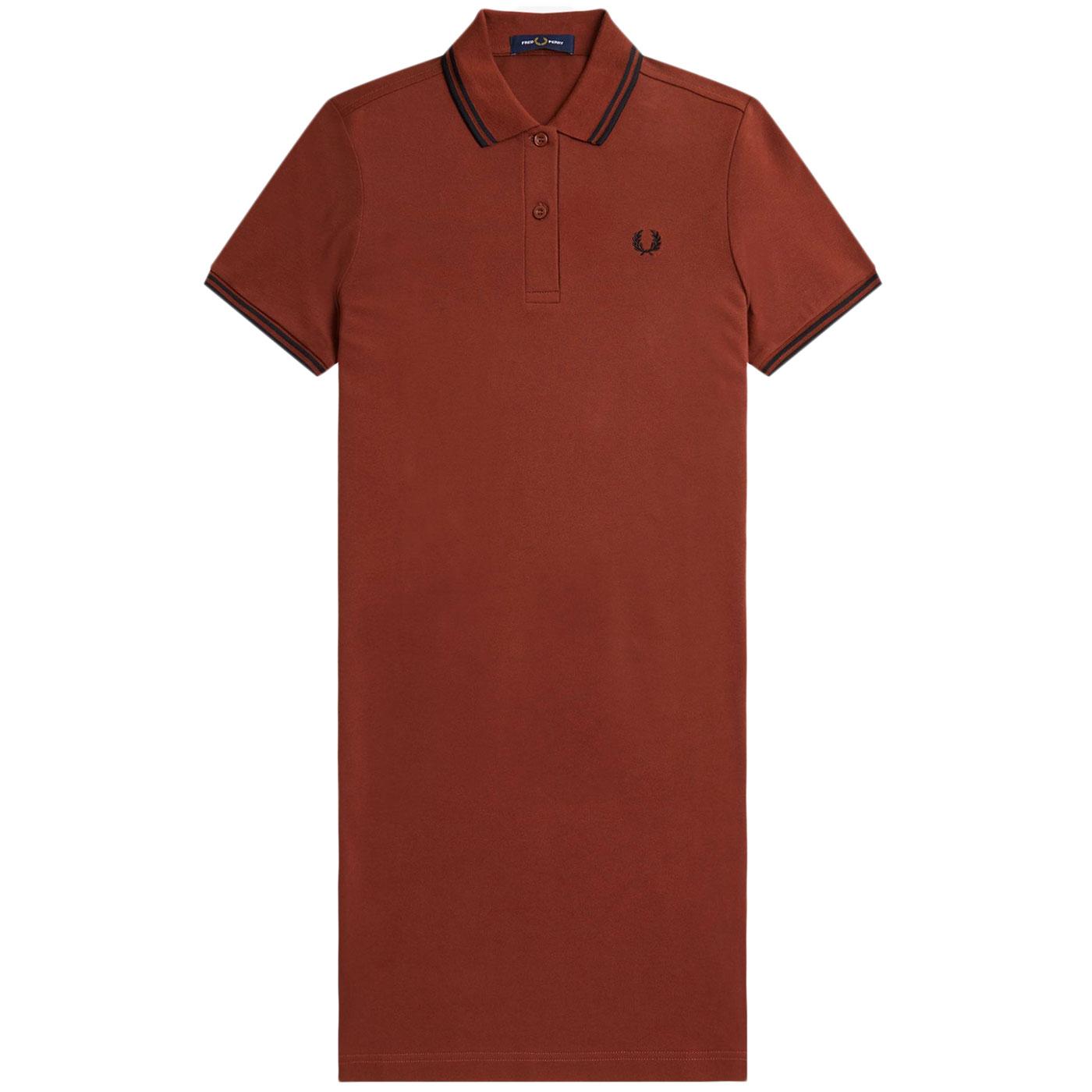 D3600 FRED PERRY Retro Twin Tipped Polo Dress (WB)
