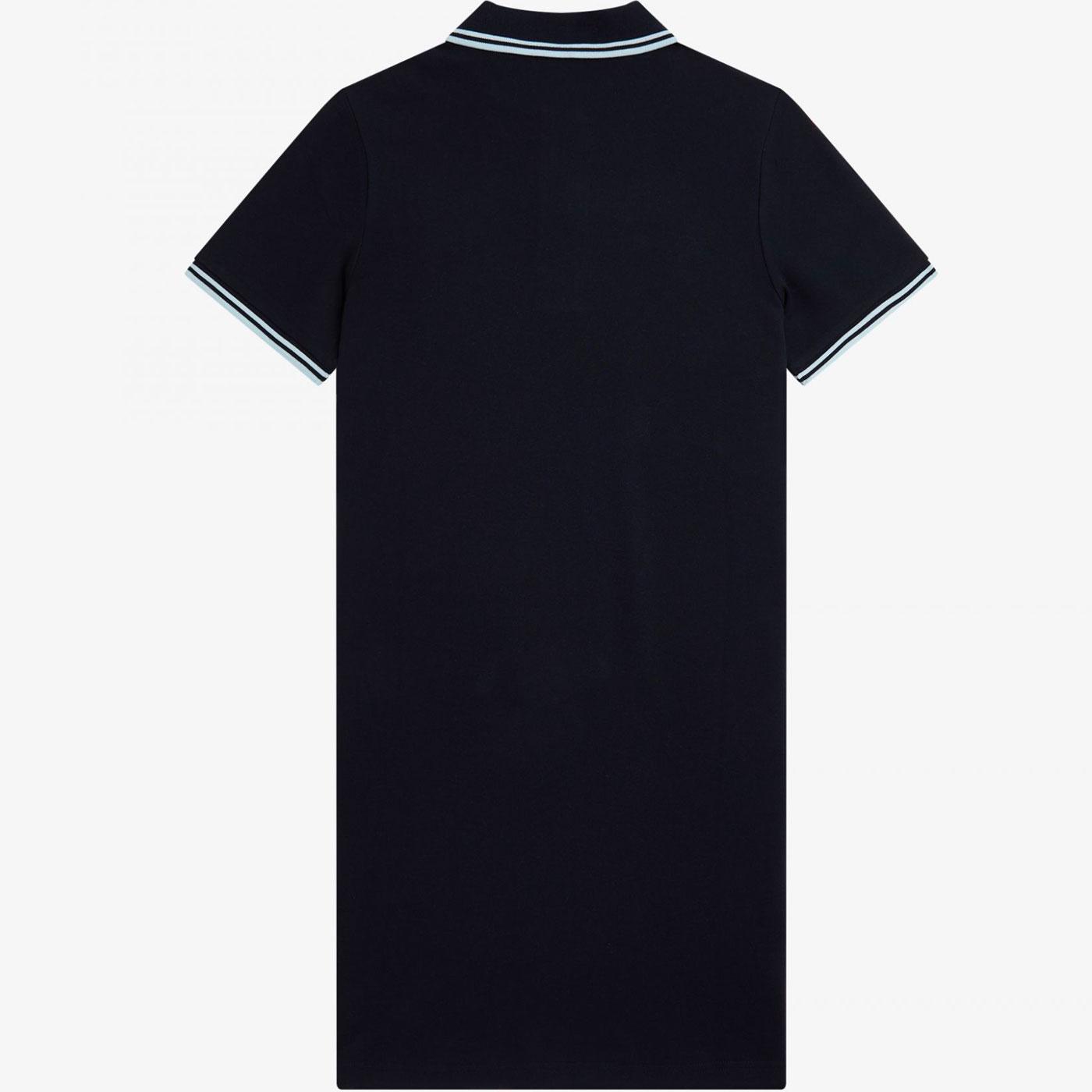 FRED PERRY D3600 Retro Mod Twin Tipped Polo Dress in Navy