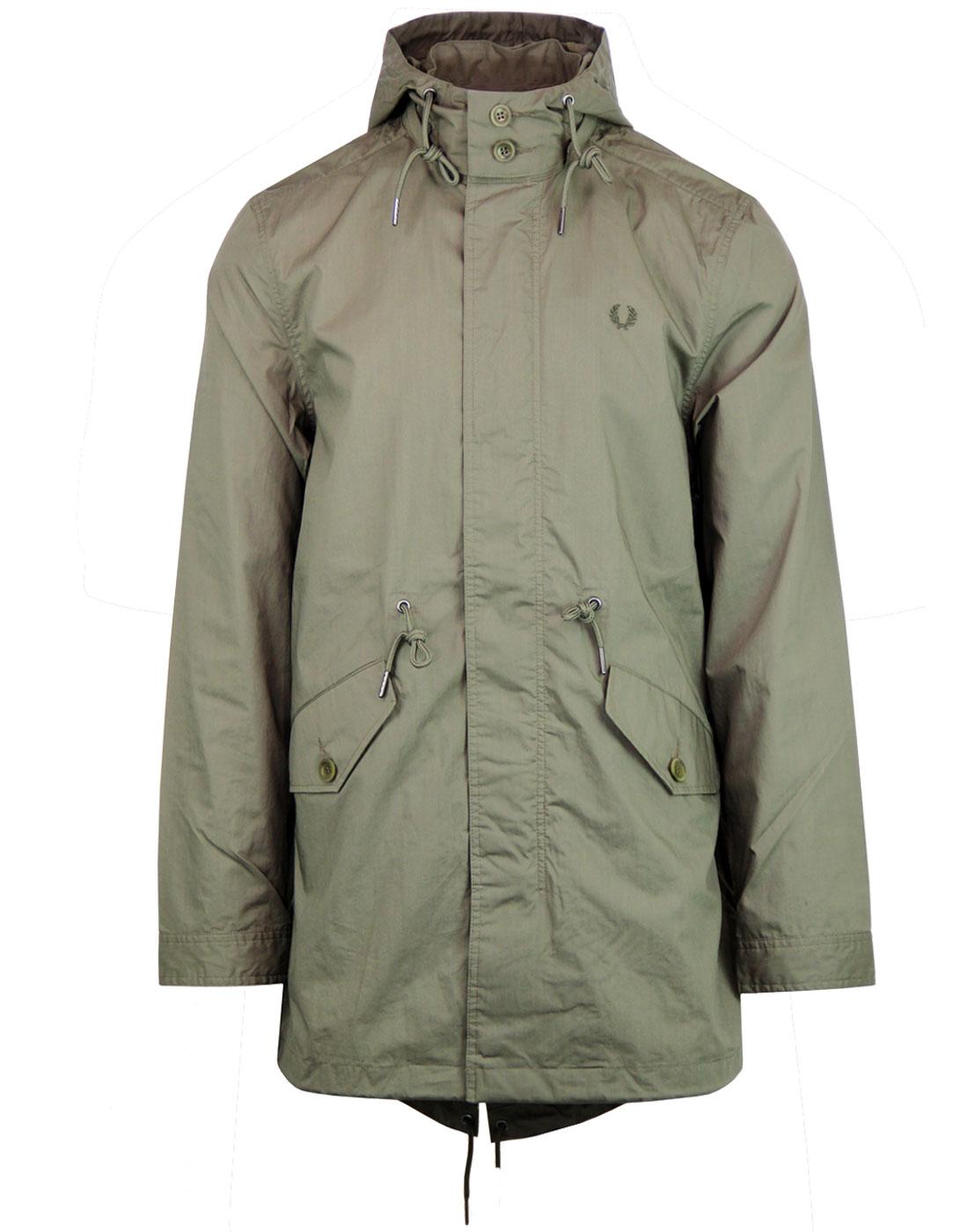 FRED PERRY Lightweight Mod Fishtail Parka Jacket
