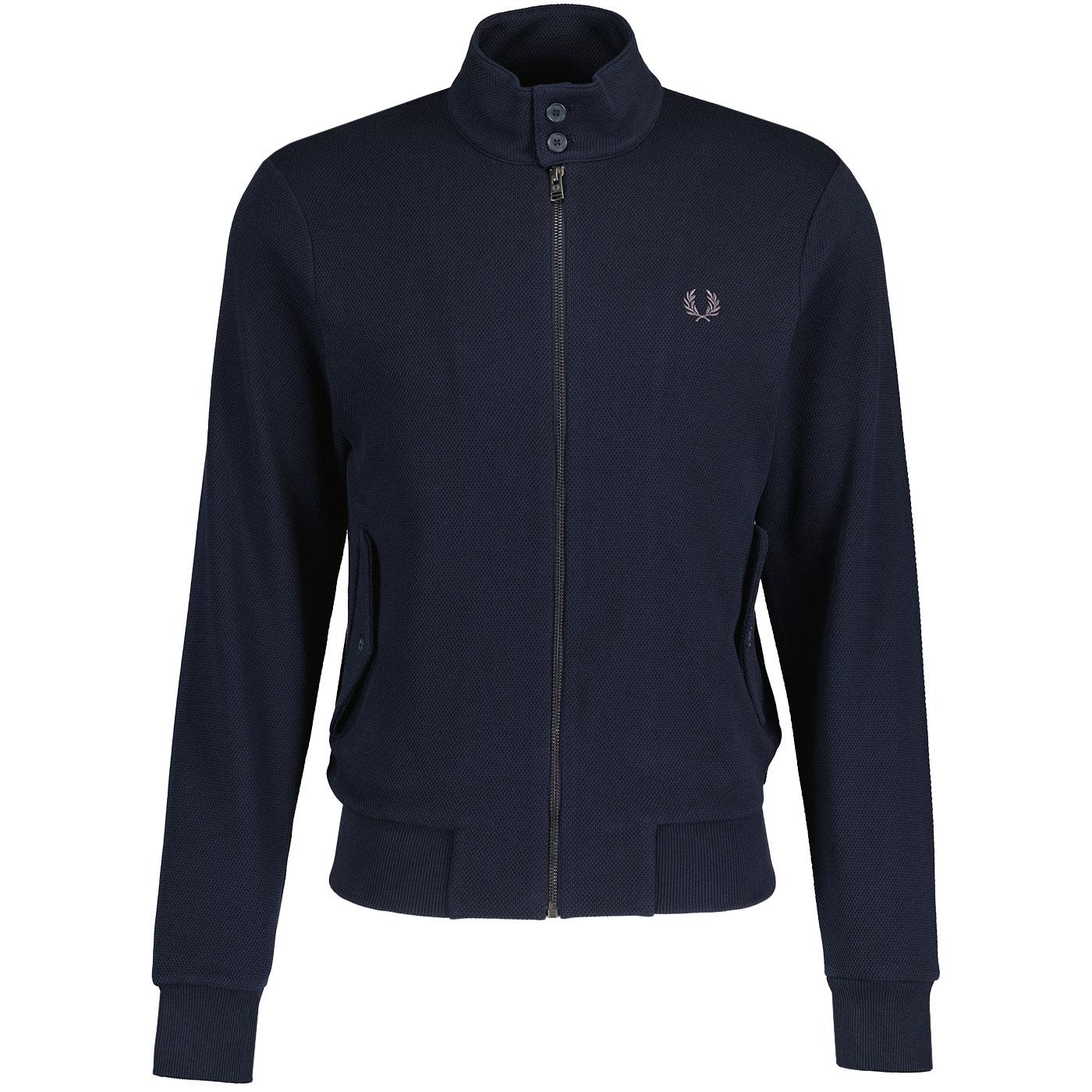 Fred Perry Retro Button Neck Pique Track Jacket N