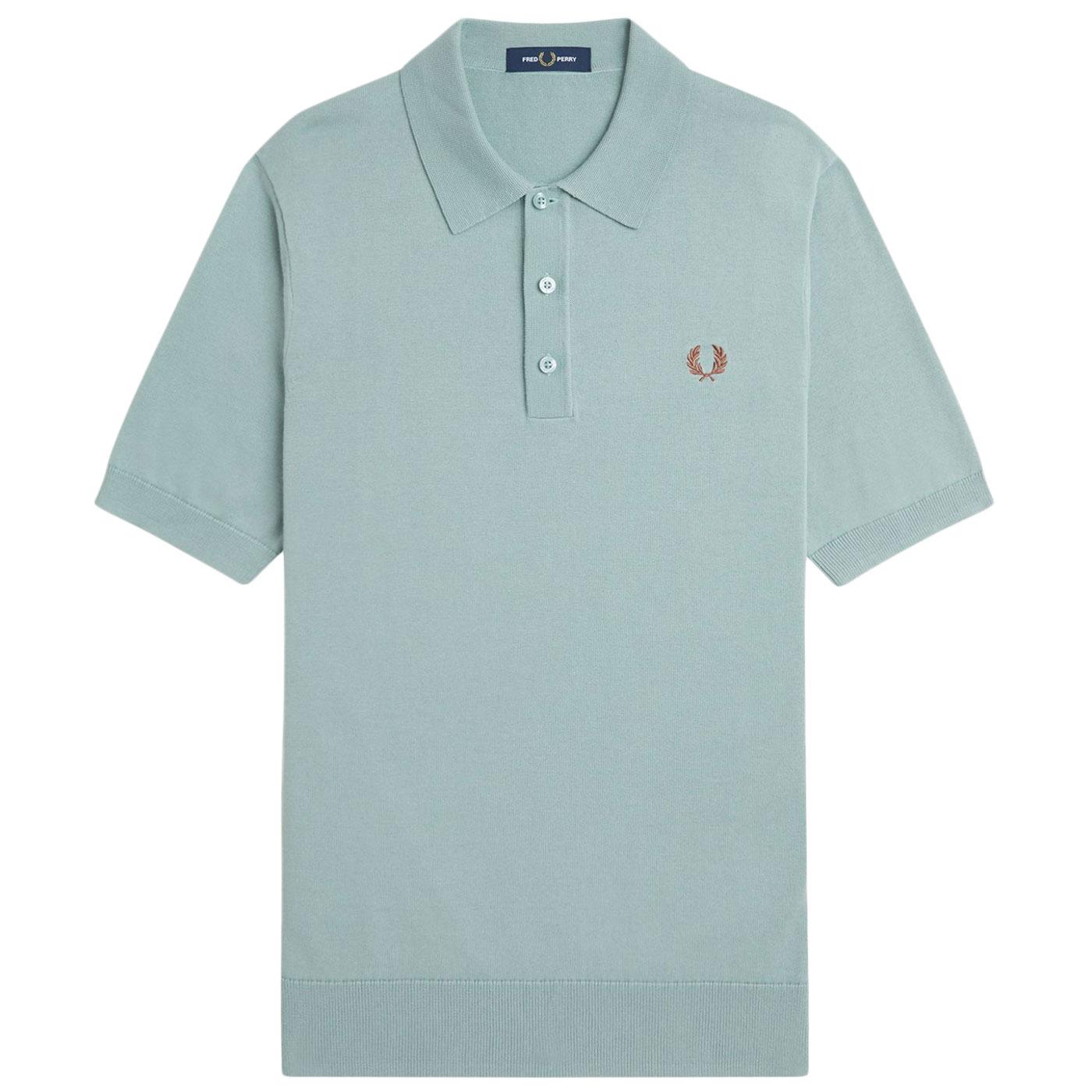Fred Perry Archive Knitted Cotton Polo Shirt SB