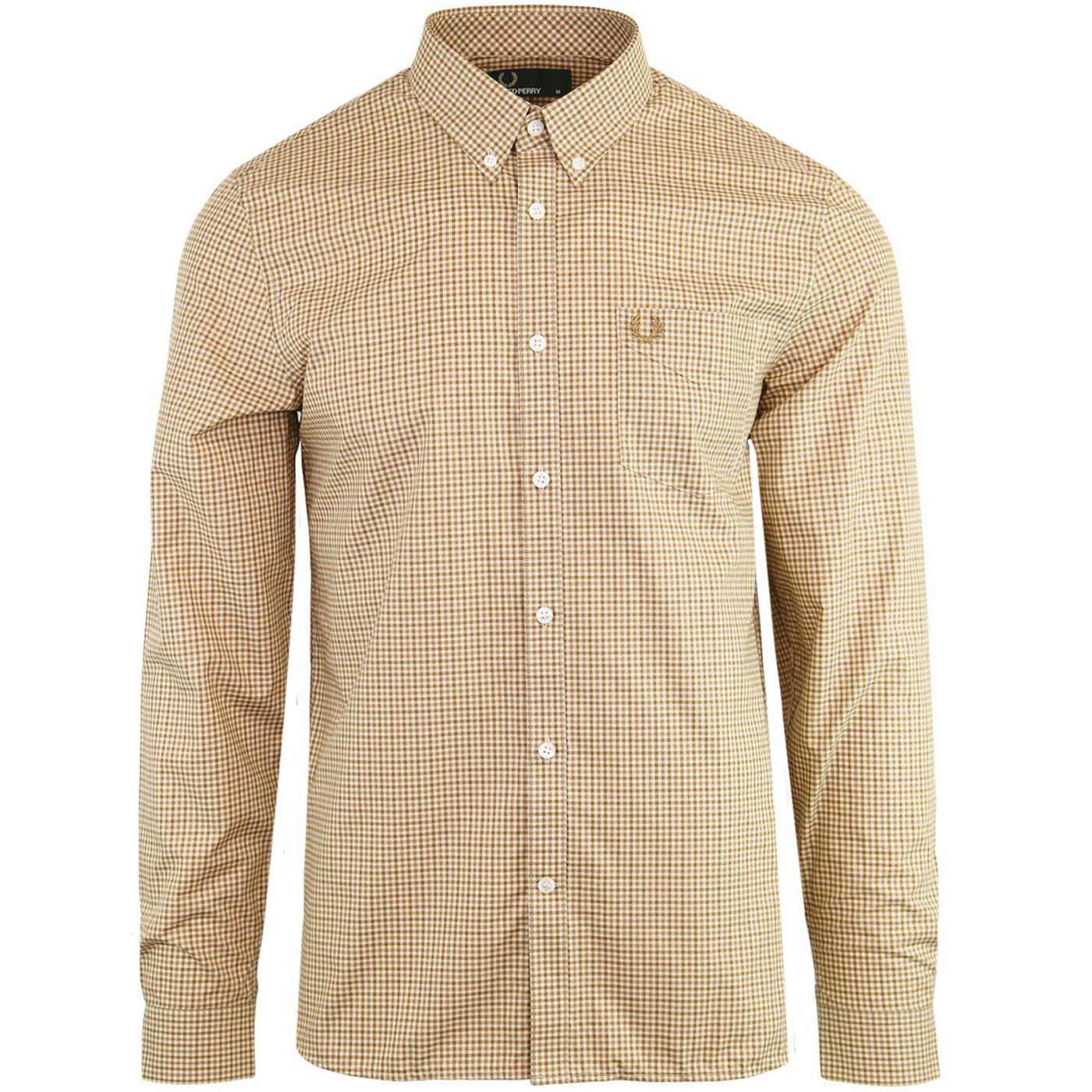 FRED PERRY Mens Mod Three Colour Gingham Shirt (C)