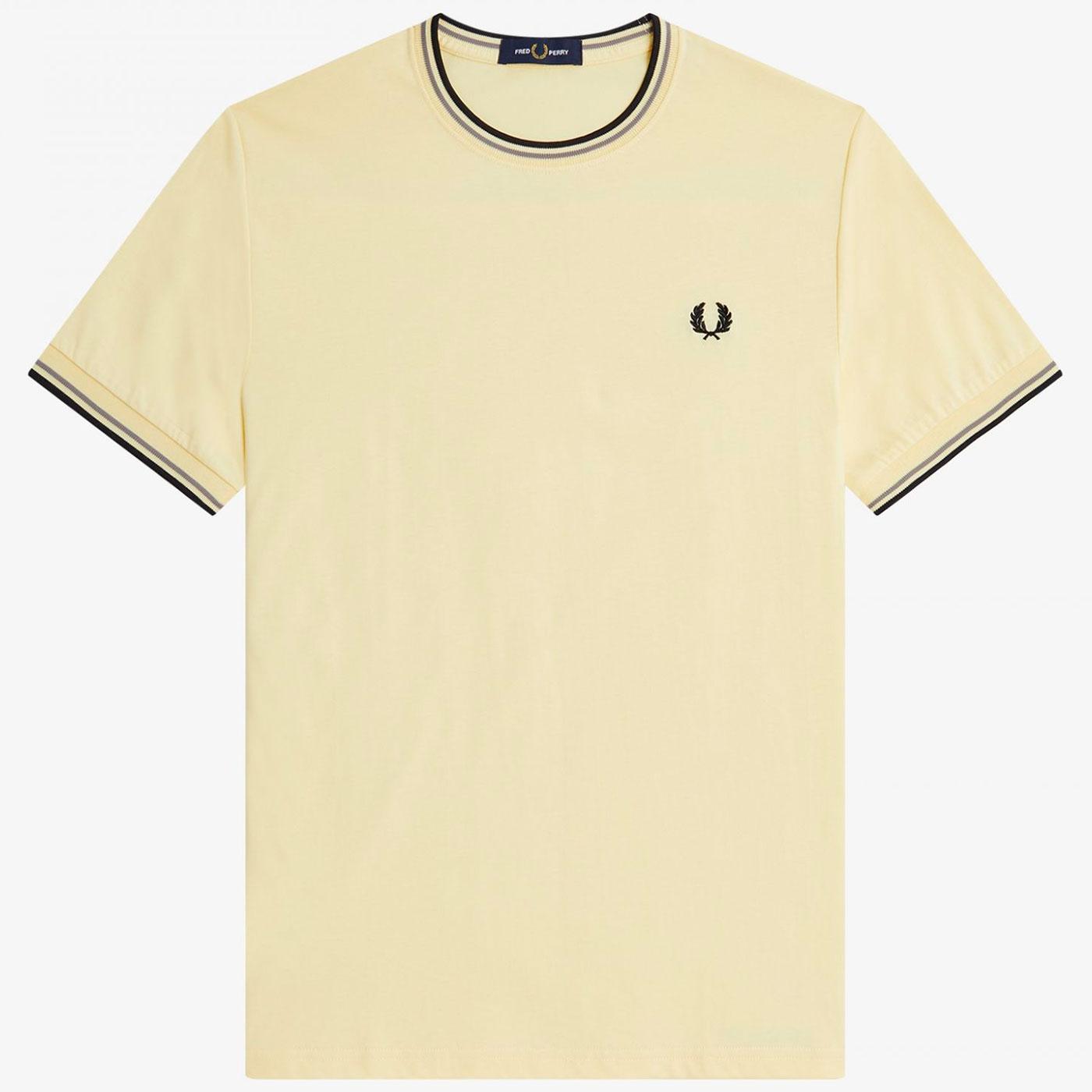 M1588 Fred Perry Twin Tipped Mod T-shirt Ice Cream